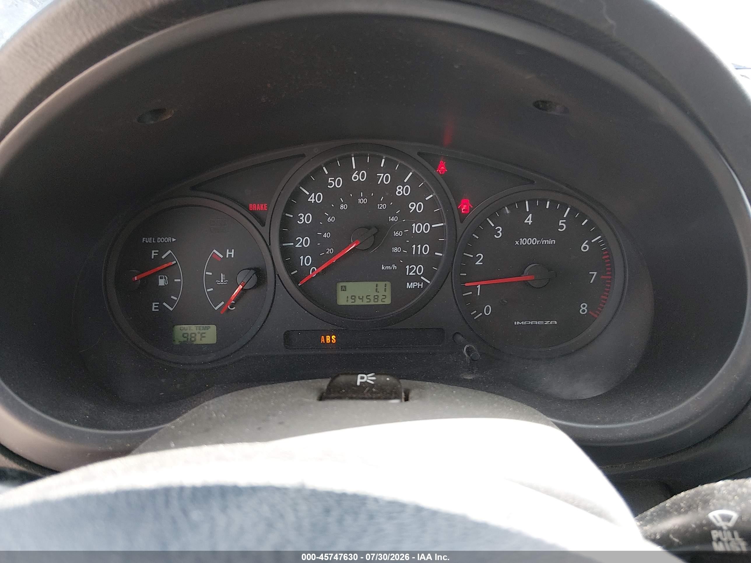 2007 Subaru Impreza 2.5i Black vin: JF1GG61687G805543