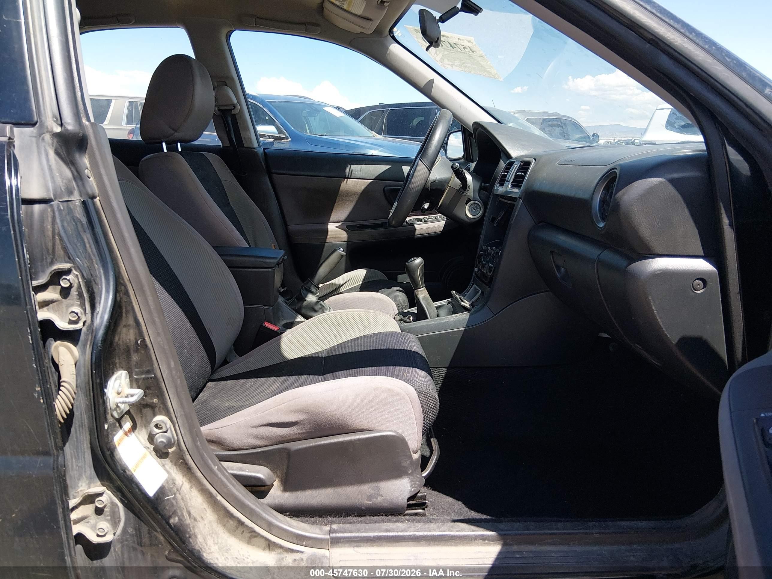 2007 Subaru Impreza 2.5i Black vin: JF1GG61687G805543