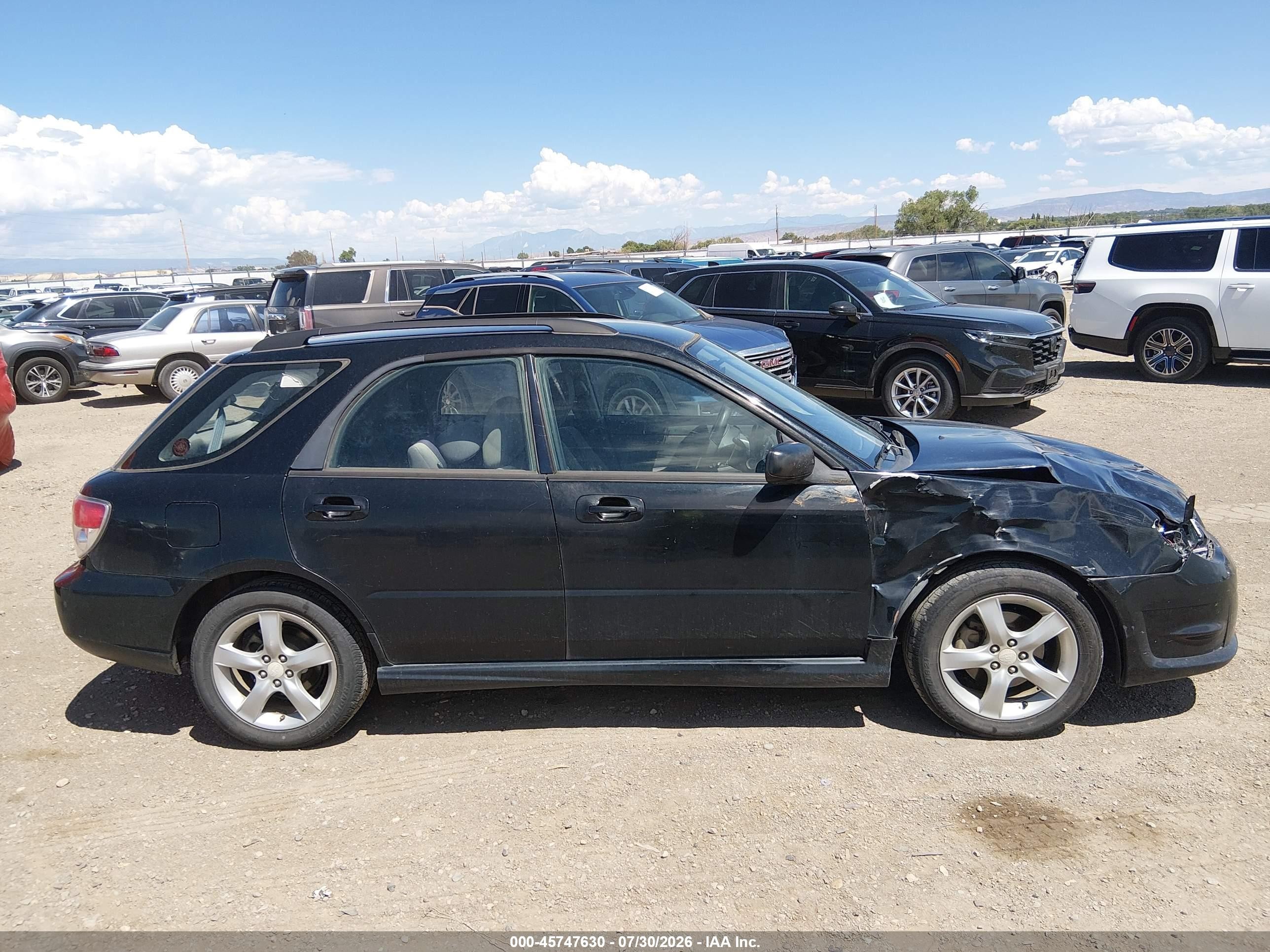 2007 Subaru Impreza 2.5i Black vin: JF1GG61687G805543