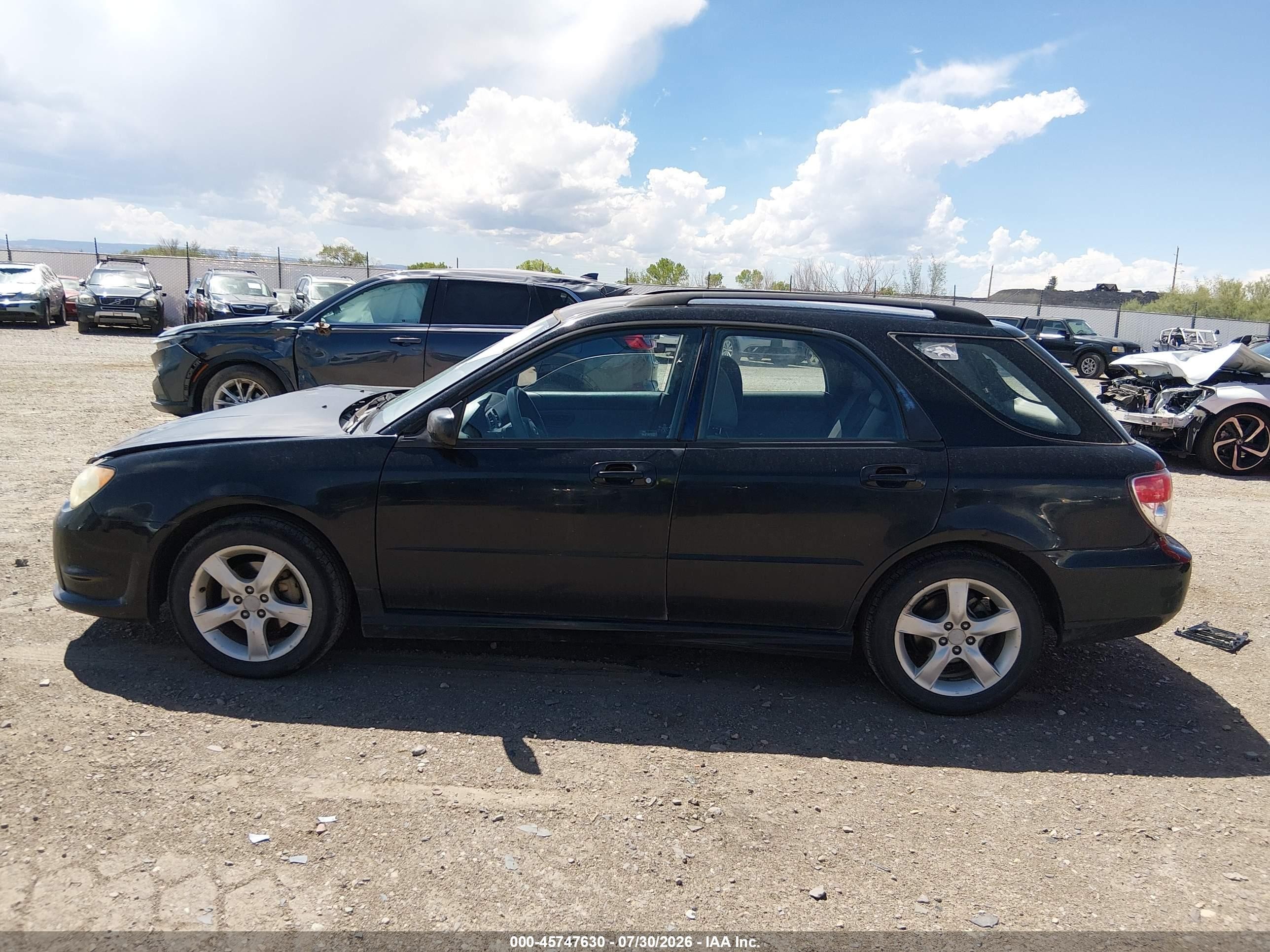 2007 Subaru Impreza 2.5i Black vin: JF1GG61687G805543