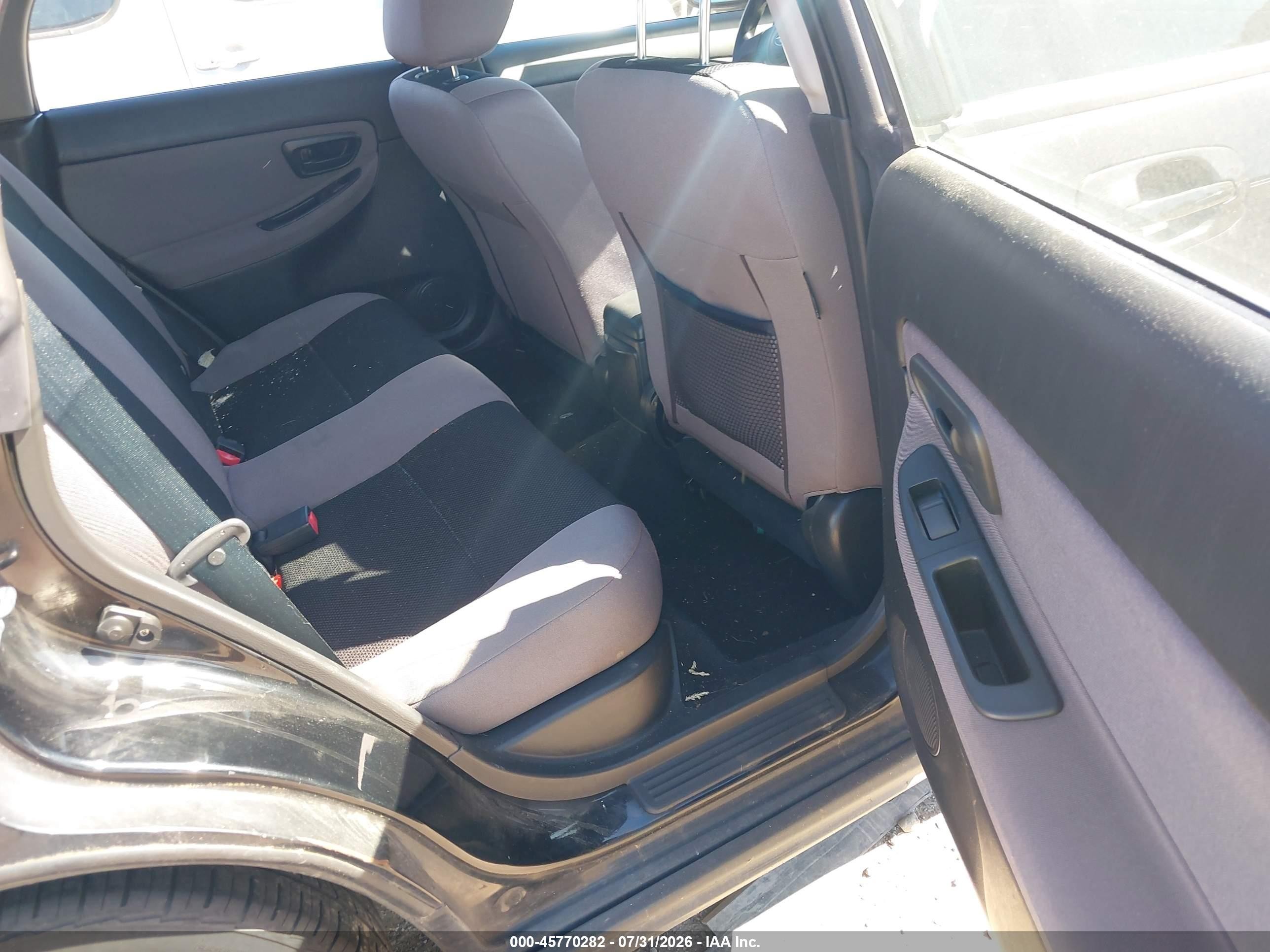 2007 Subaru Impreza 2.5i Black vin: JF1GG61687H804080