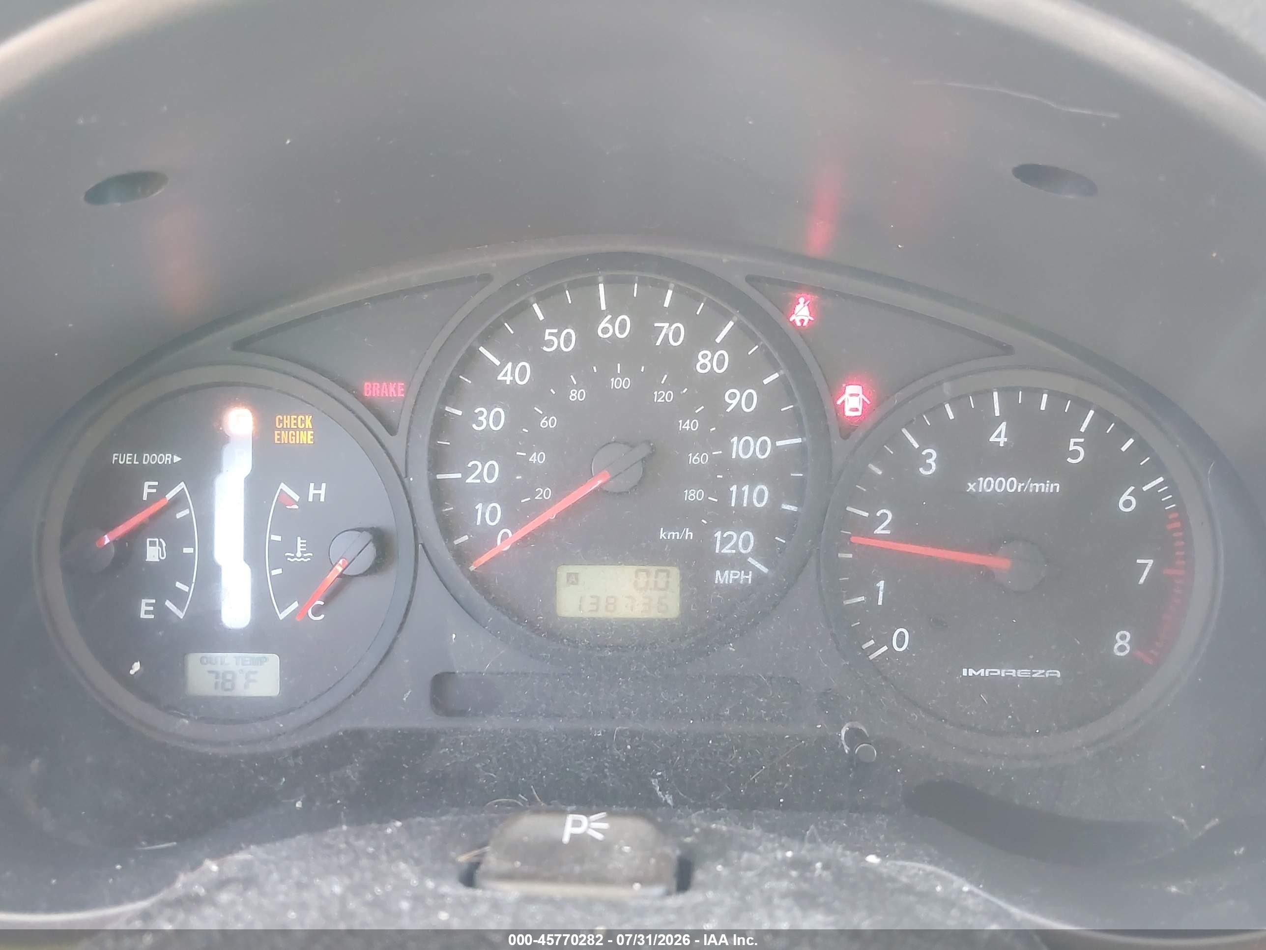 2007 Subaru Impreza 2.5i Black vin: JF1GG61687H804080