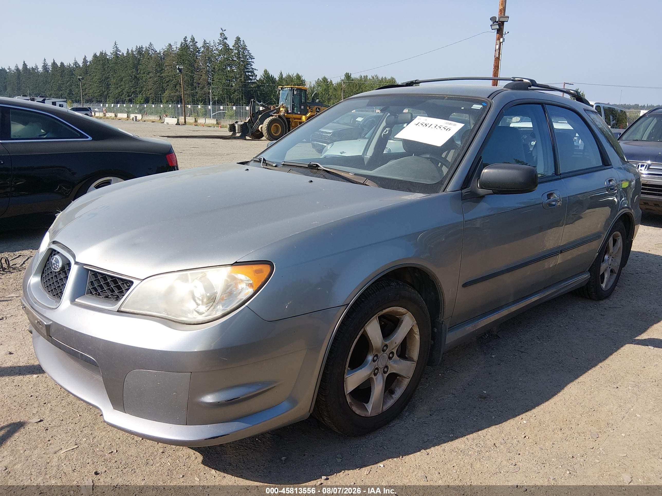 2007 Subaru Impreza 2.5i Silver vin: JF1GG61687H805763