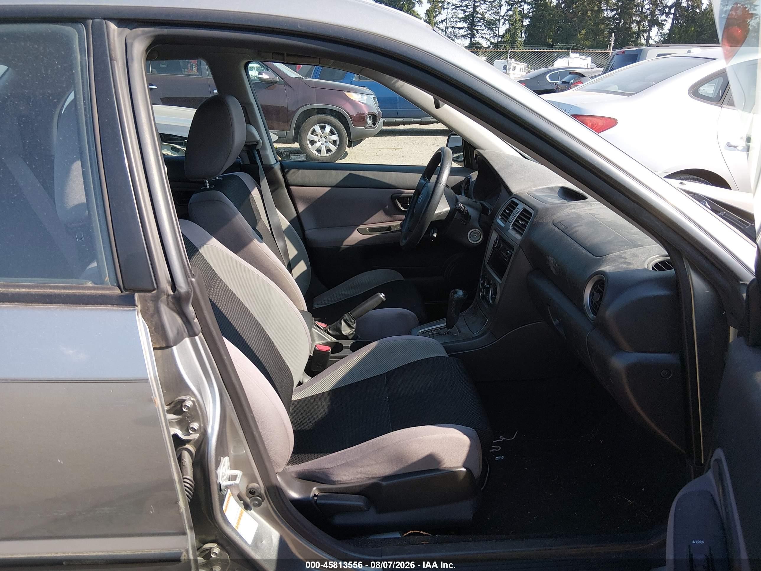2007 Subaru Impreza 2.5i Silver vin: JF1GG61687H805763