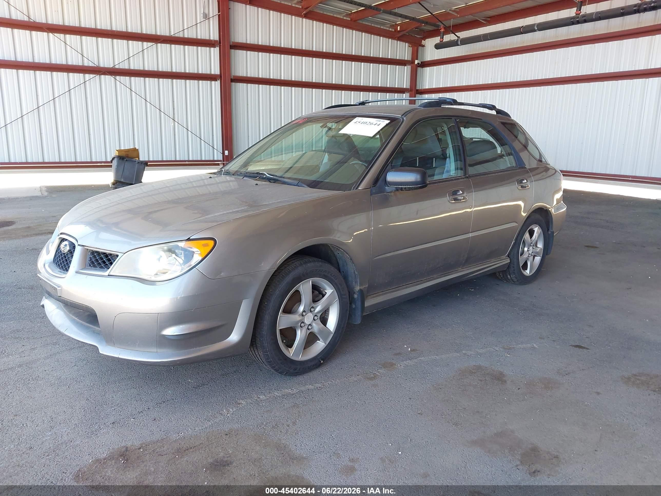 2007 Subaru Impreza 2.5i Silver vin: JF1GG616X7H814464