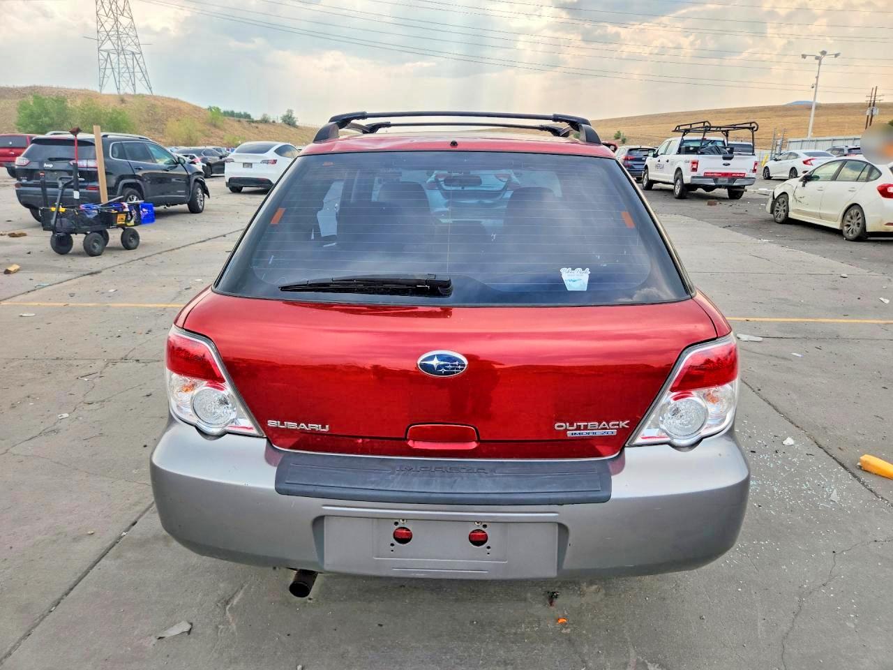 2007 Subaru Impreza Outback Sport Бордовый vin: JF1GG63617H818433