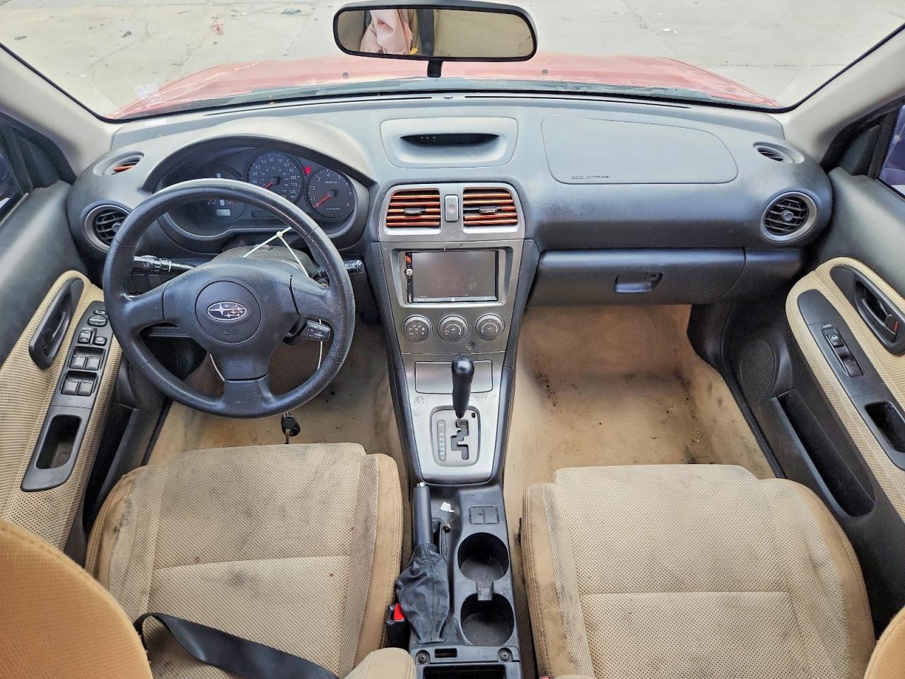 2007 Subaru Impreza Outback Sport Бордовый vin: JF1GG63617H818433