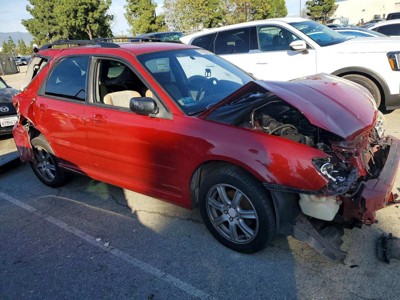 2007 Subaru Impreza Outback Sport Burgundy vin: JF1GG63627H814360