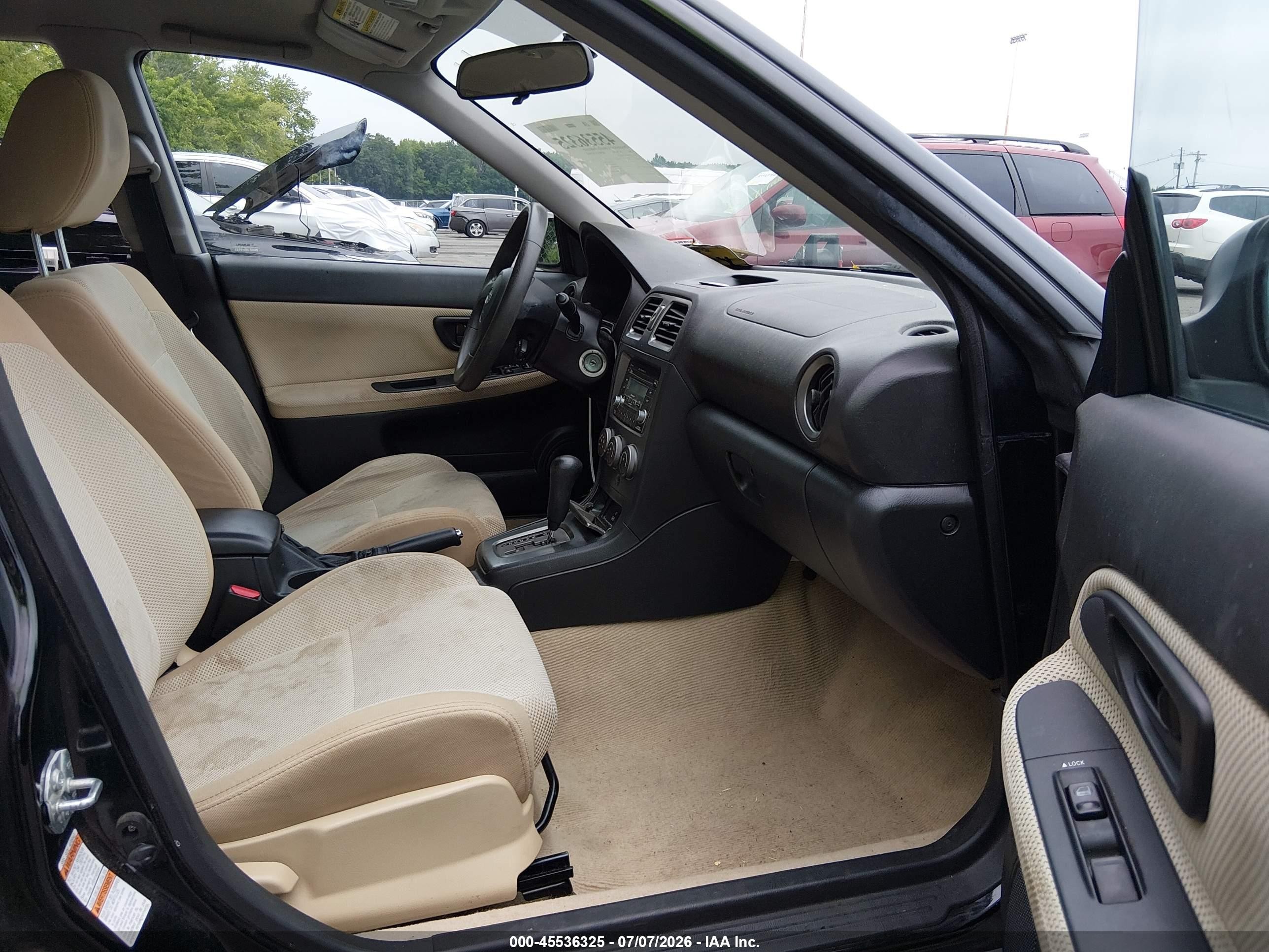 2007 Subaru Impreza Outback Sport   Black vin: JF1GG63667H802597