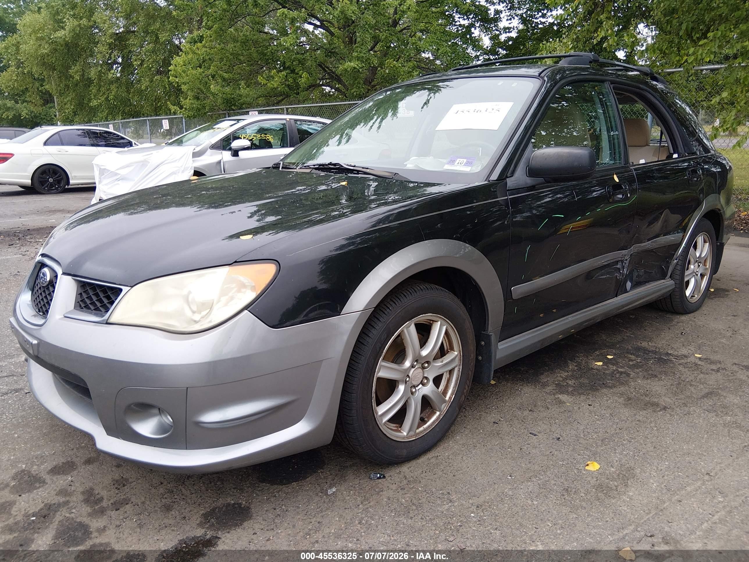 2007 Subaru Impreza Outback Sport   Black vin: JF1GG63667H802597