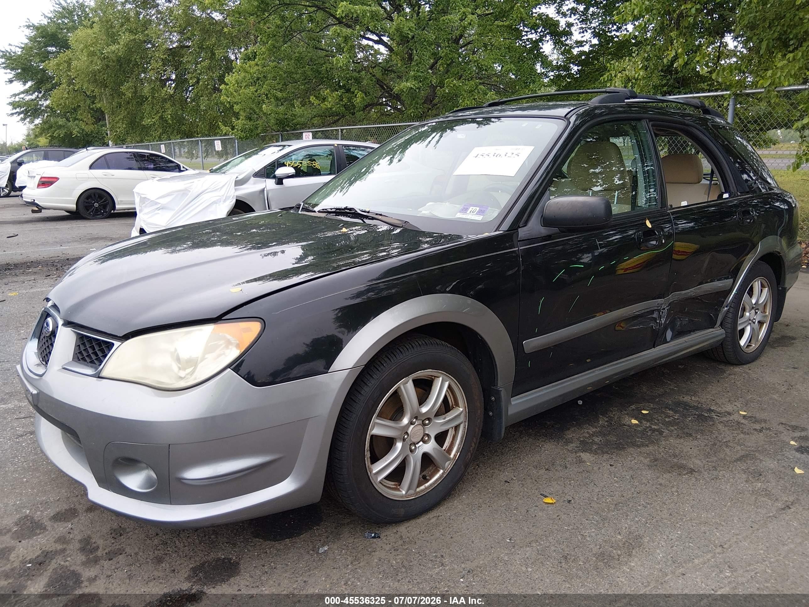 2007 Subaru Impreza Outback Sport   Black vin: JF1GG63667H802597