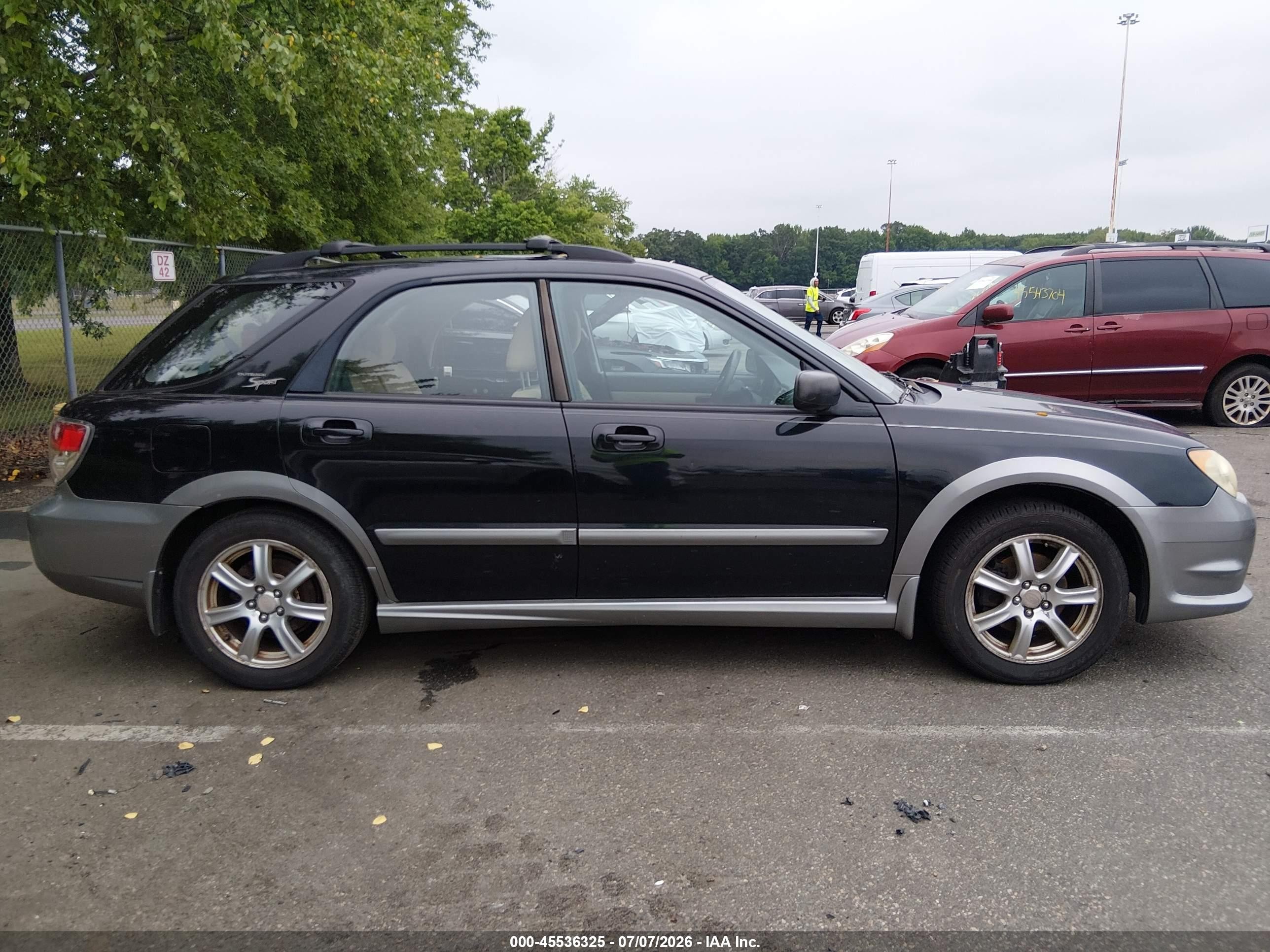 2007 Subaru Impreza Outback Sport   Black vin: JF1GG63667H802597