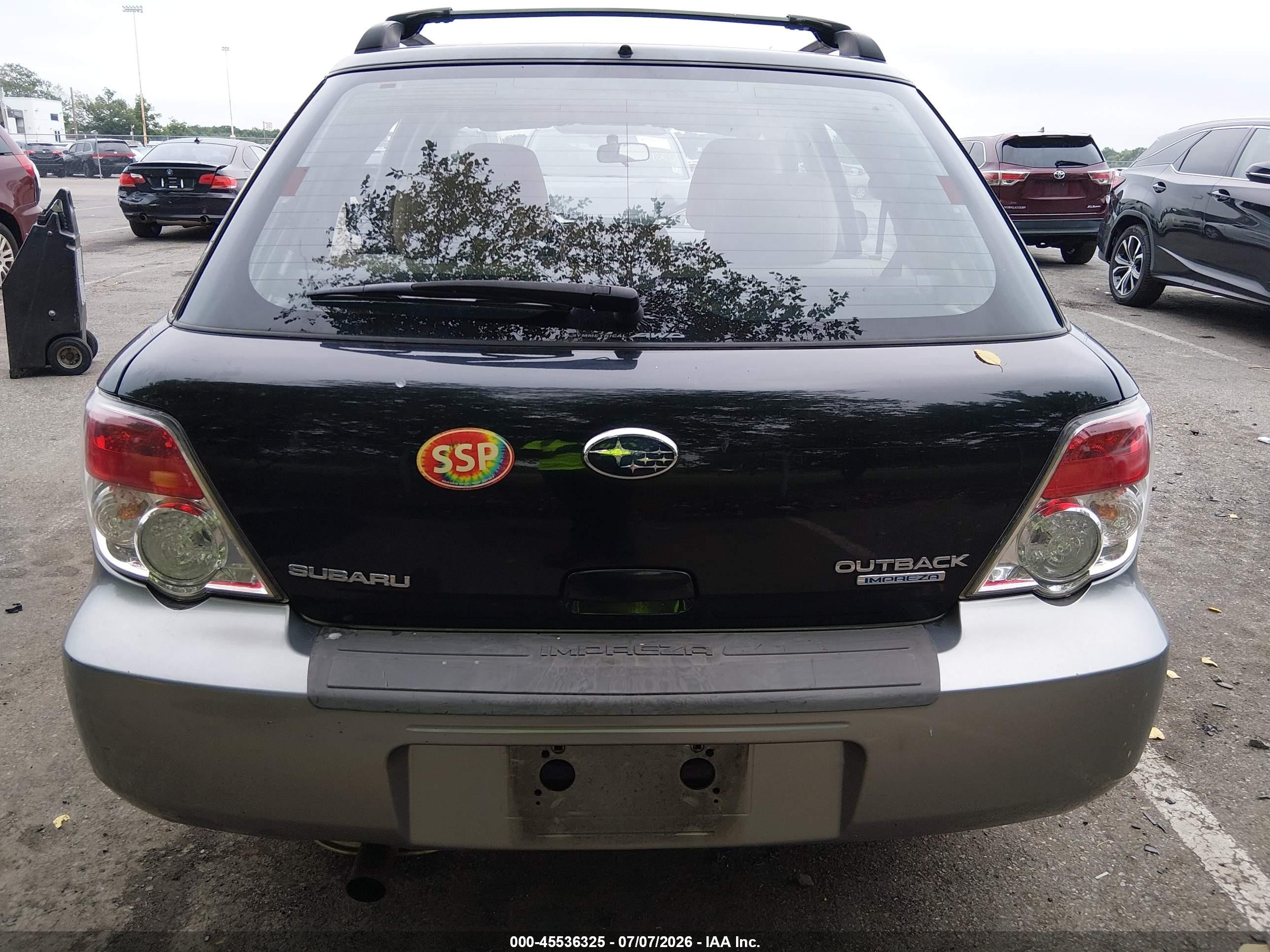 2007 Subaru Impreza Outback Sport   Black vin: JF1GG63667H802597