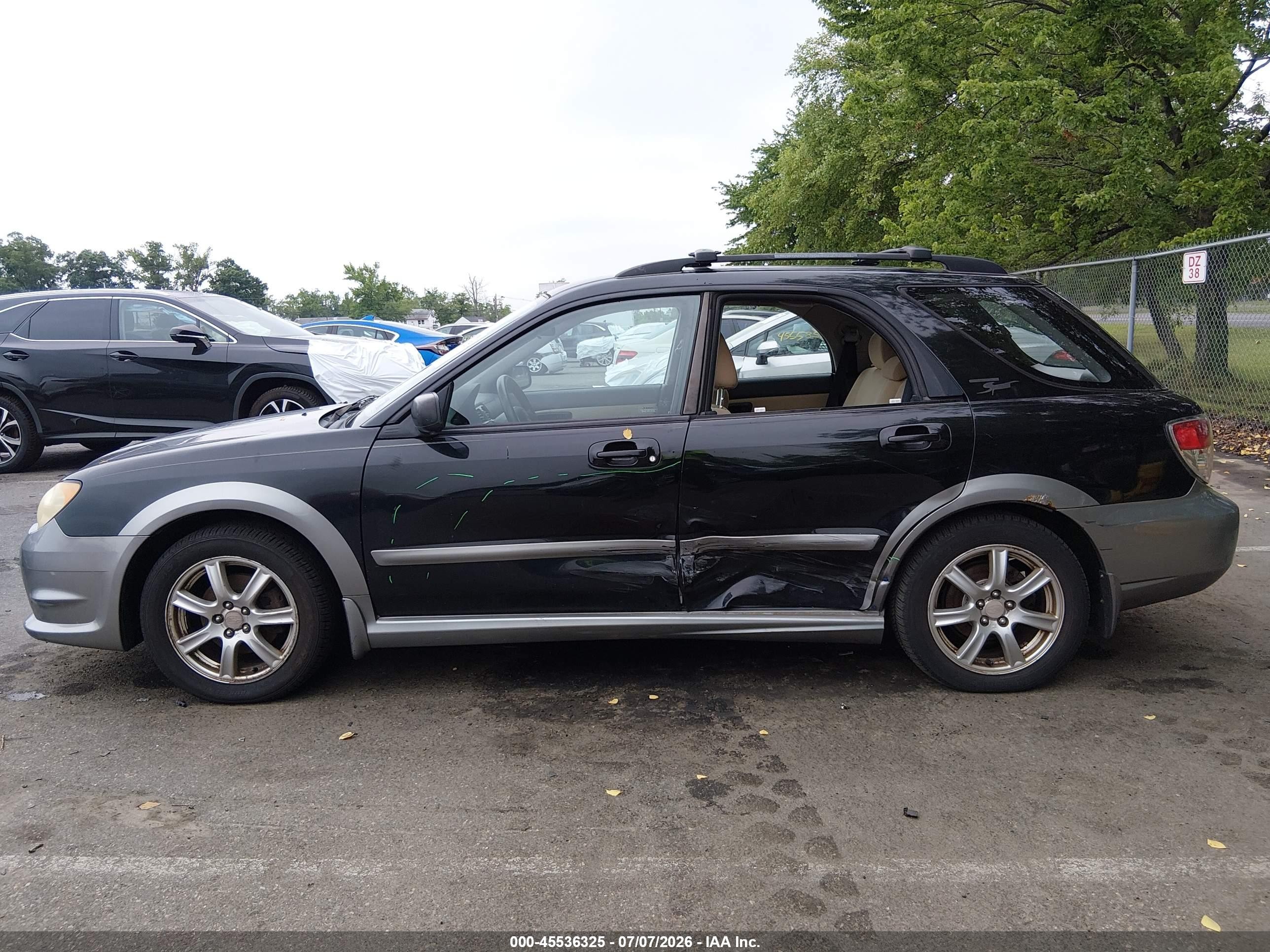 2007 Subaru Impreza Outback Sport   Black vin: JF1GG63667H802597