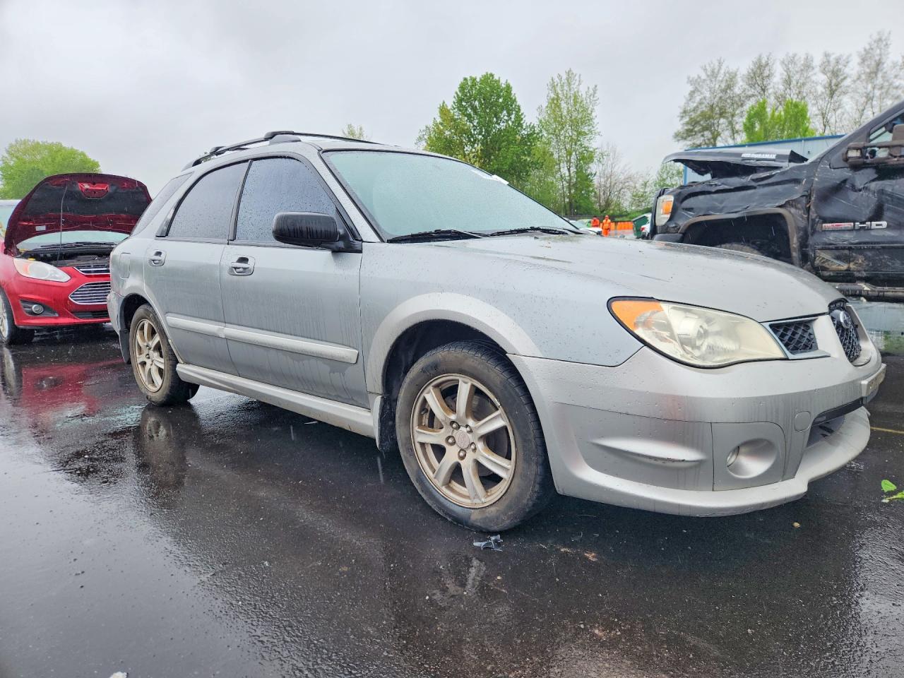 2007 Subaru Impreza Outback Sport Серый vin: JF1GG63677G814134