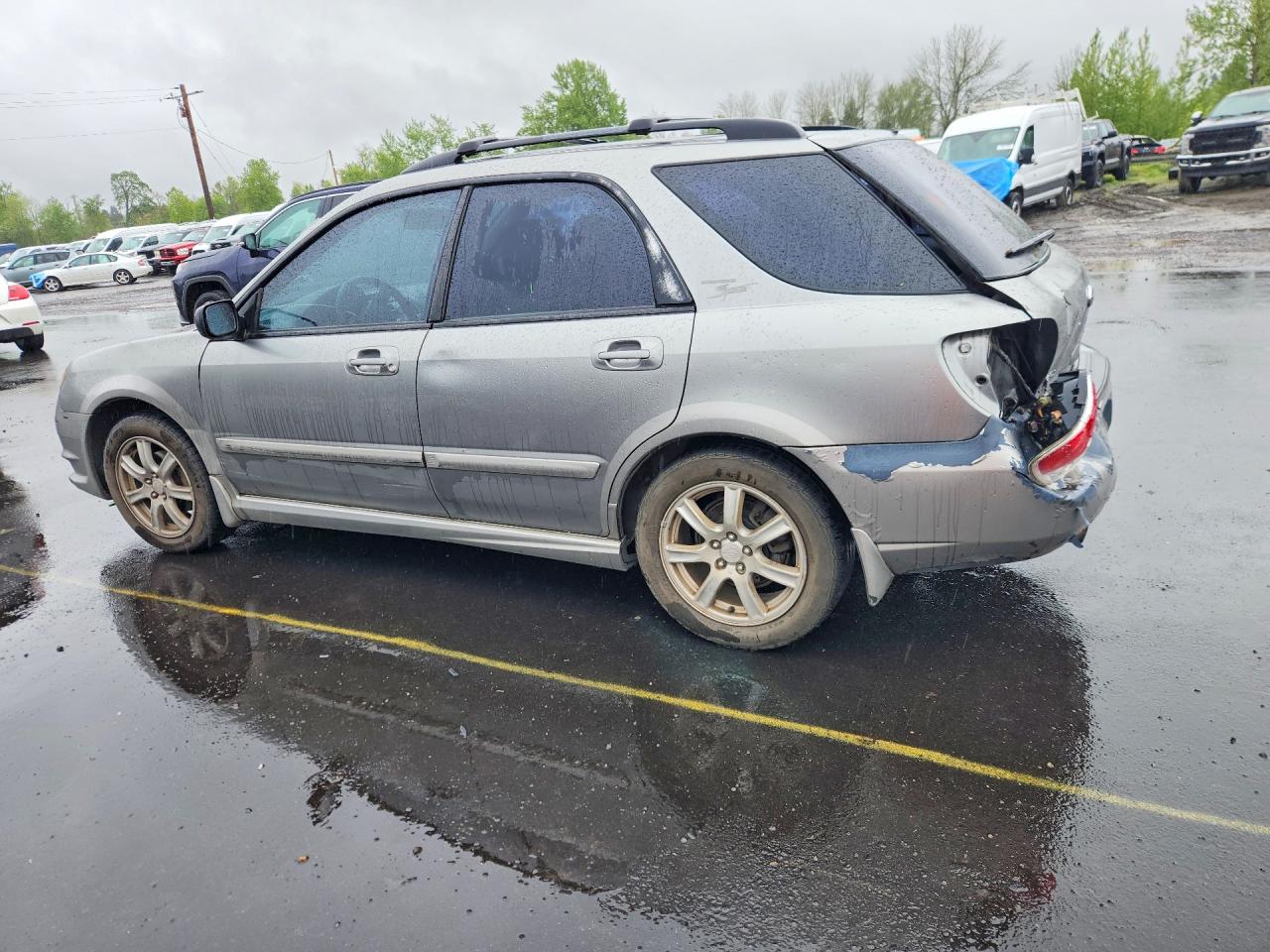 2007 Subaru Impreza Outback Sport Серый vin: JF1GG63677G814134