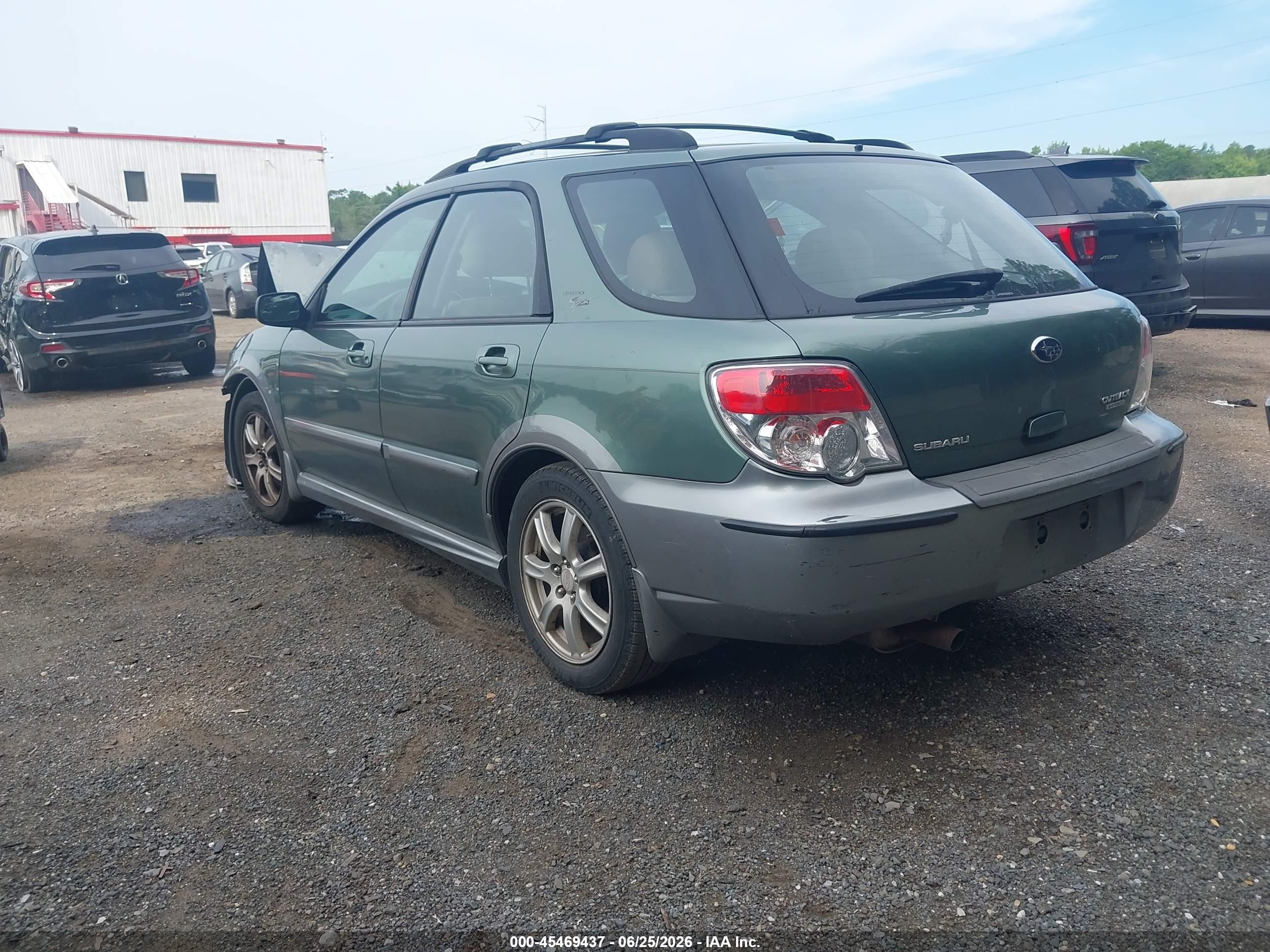 2007 Subaru Impreza Outback Sport   Green vin: JF1GG63697H815621