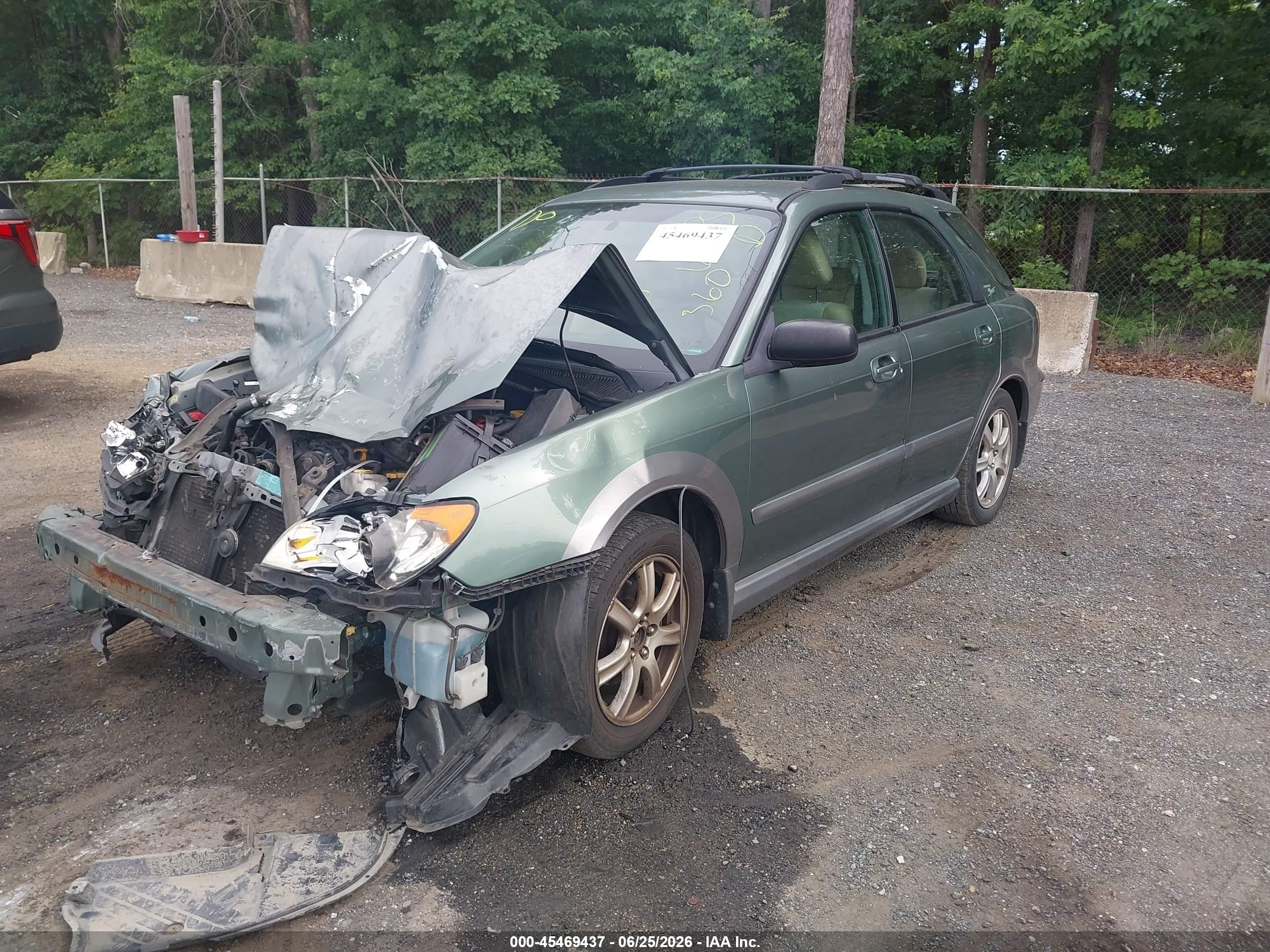 2007 Subaru Impreza Outback Sport   Green vin: JF1GG63697H815621