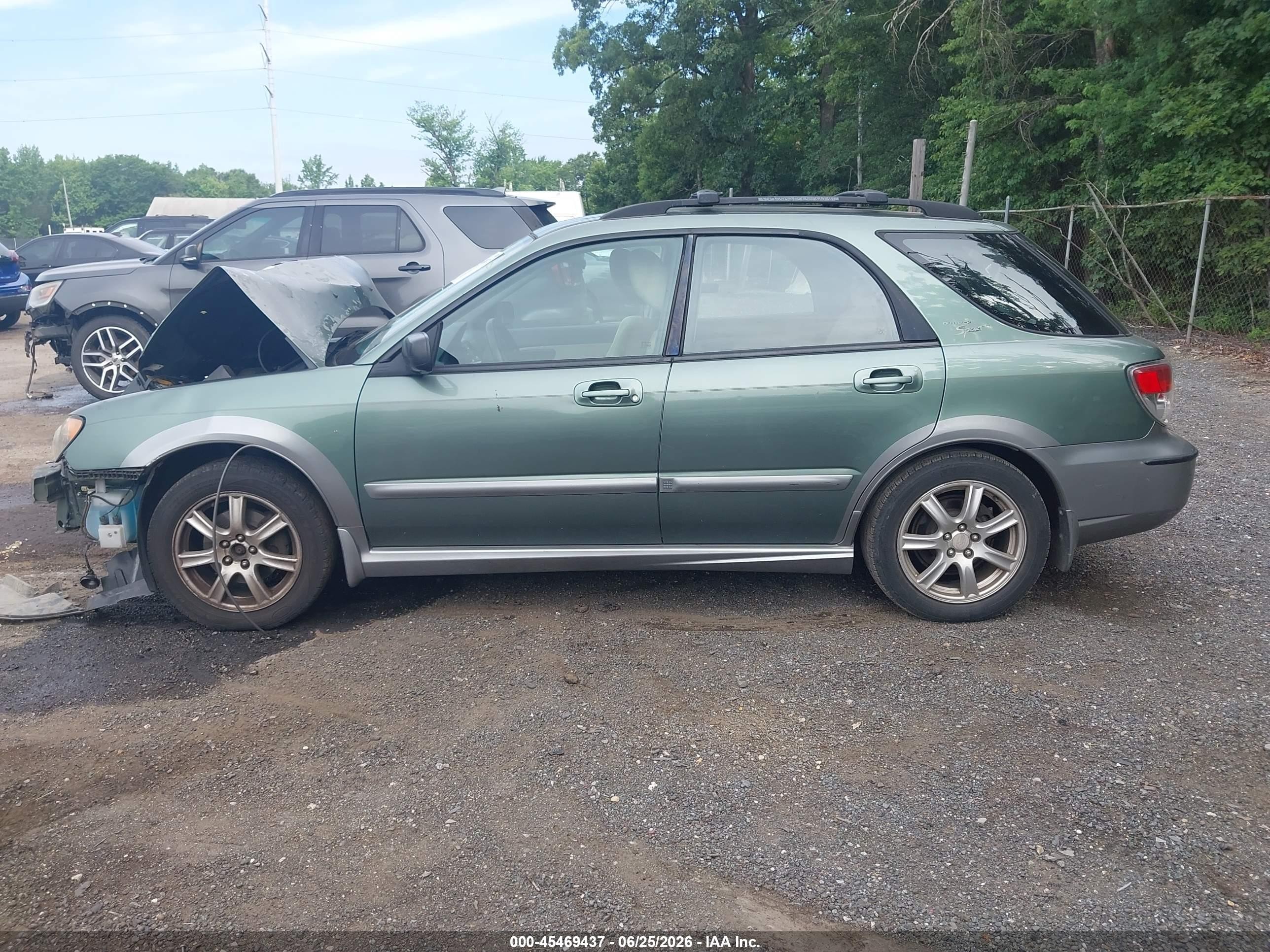 2007 Subaru Impreza Outback Sport   Green vin: JF1GG63697H815621