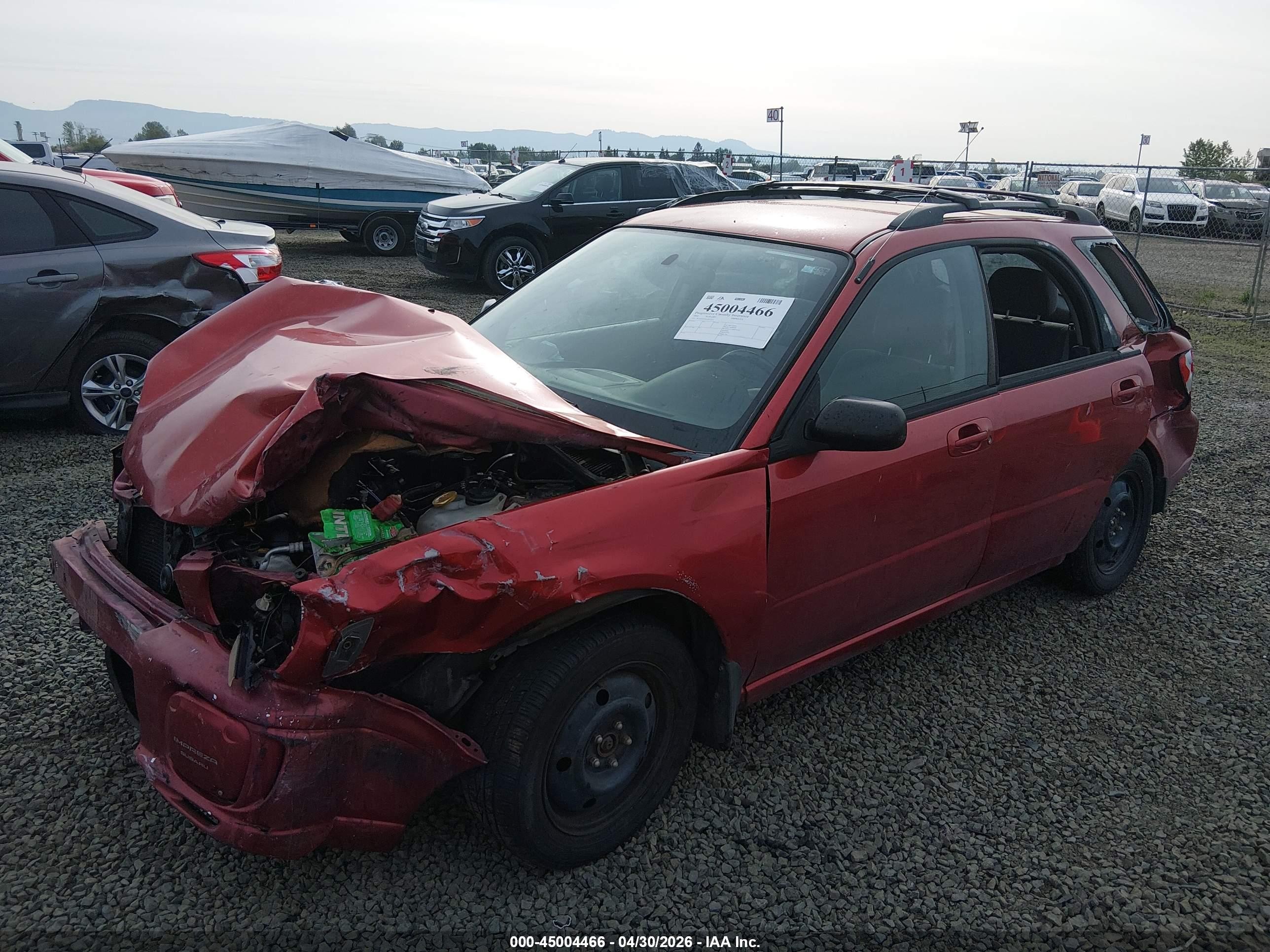 2002 Subaru Impreza 2.5ts Red vin: JF1GG65502G817213