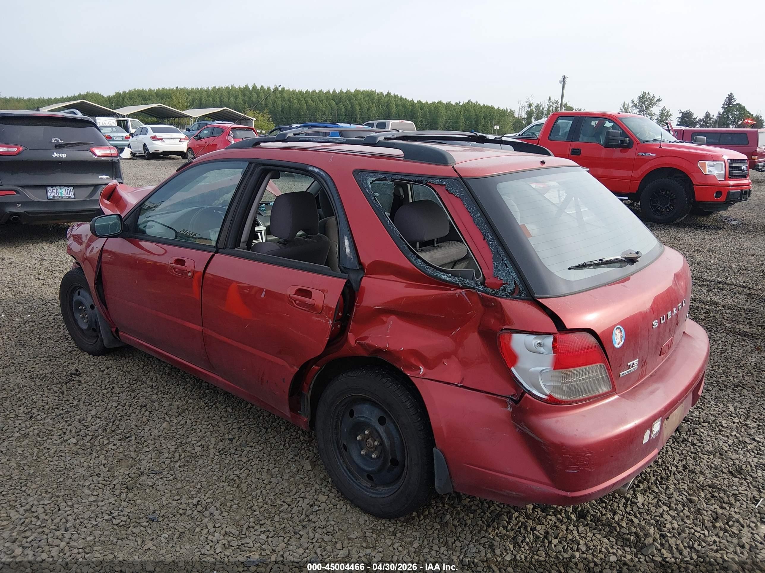 2002 Subaru Impreza 2.5ts Red vin: JF1GG65502G817213