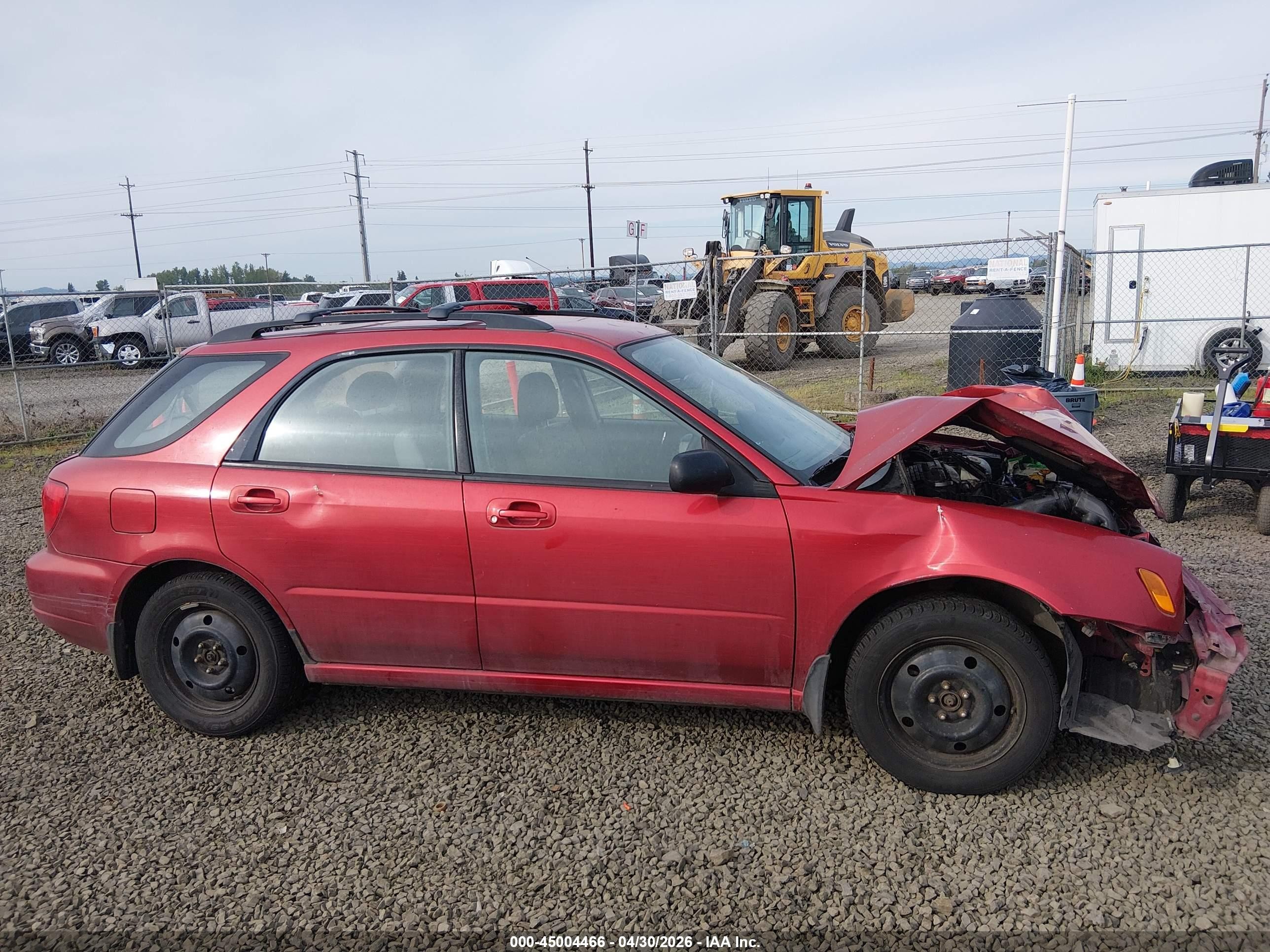 2002 Subaru Impreza 2.5ts Red vin: JF1GG65502G817213