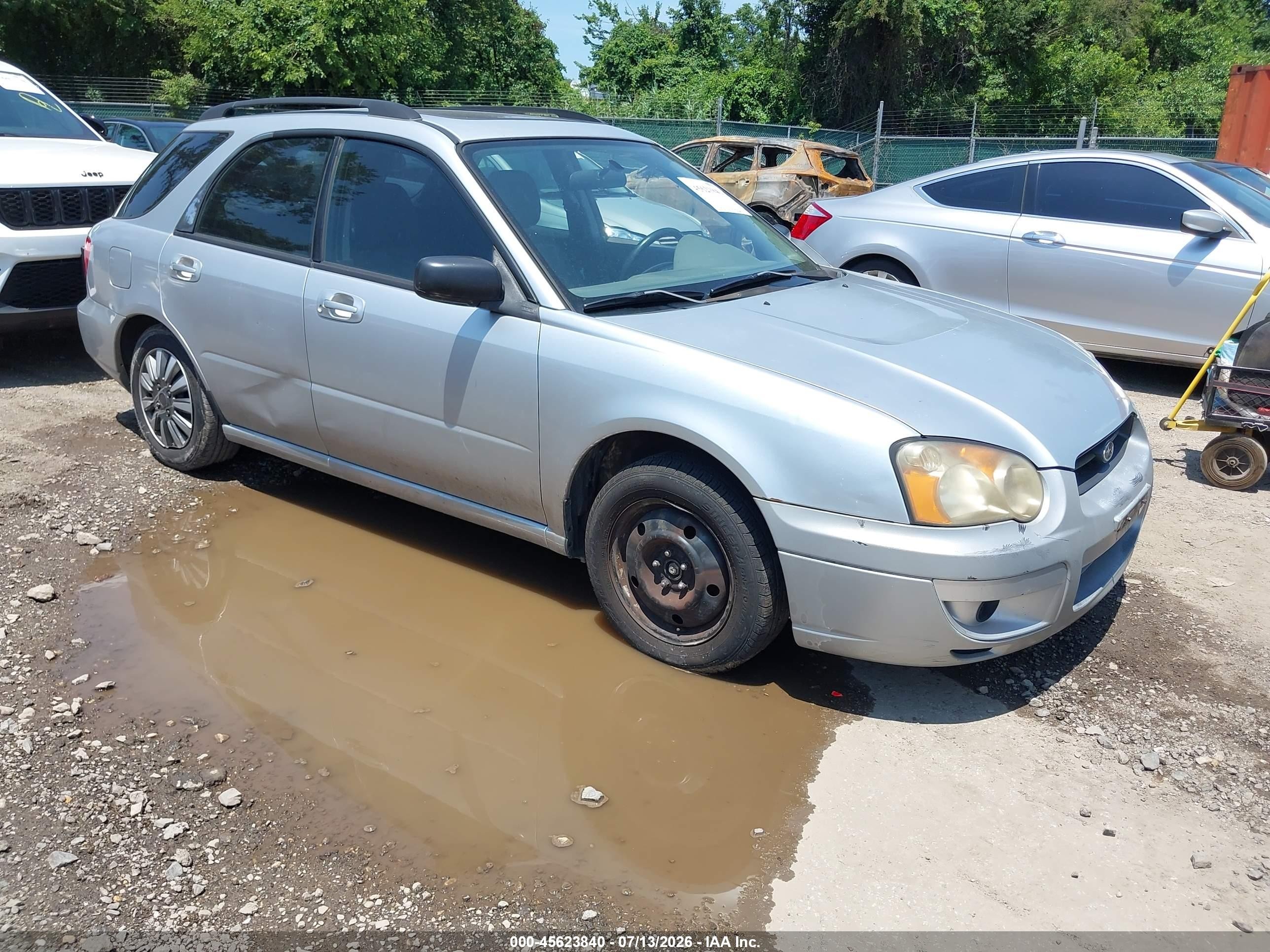 2004 Subaru Impreza 2.5ts Серебряный vin: JF1GG65504H814549