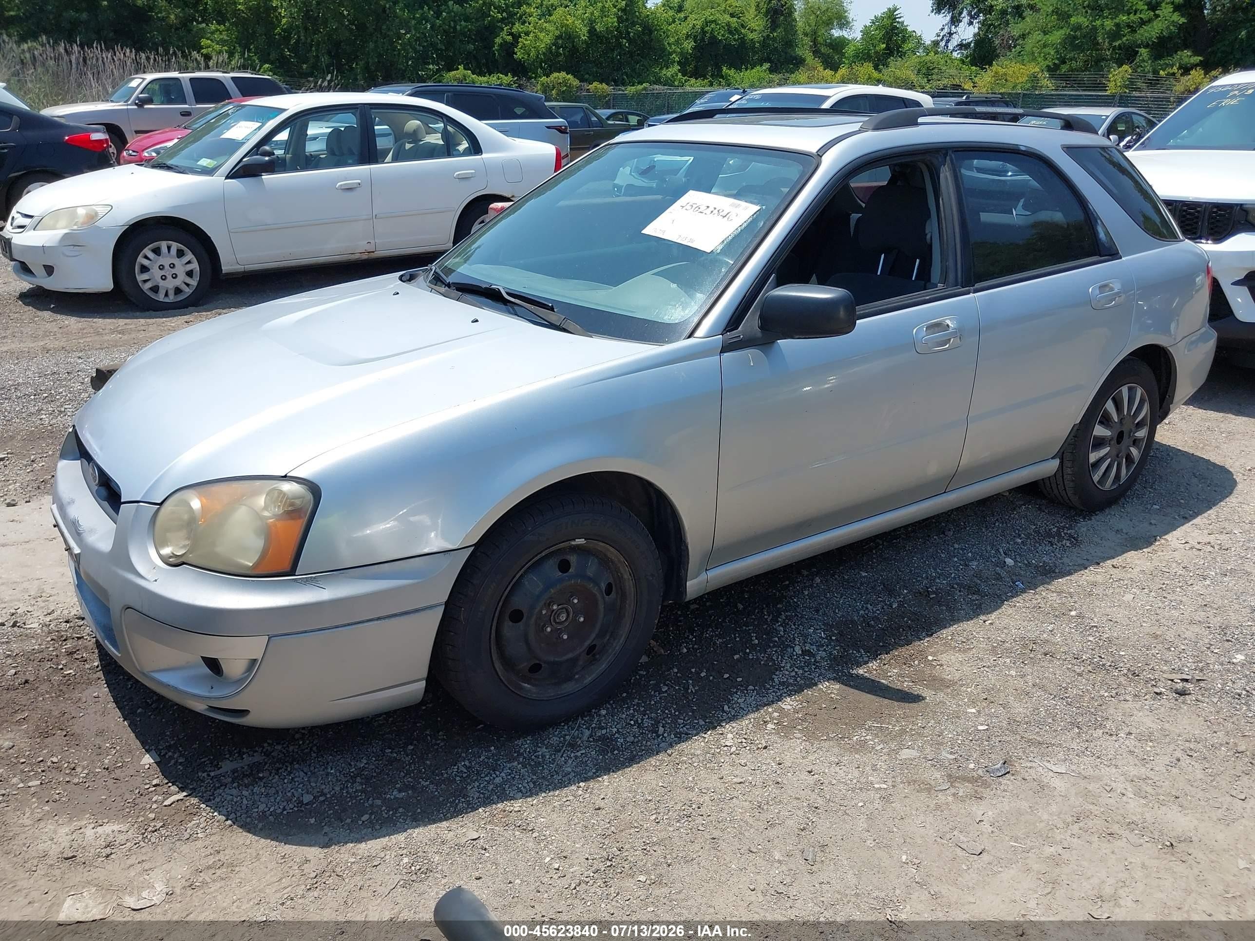 2004 Subaru Impreza 2.5ts Серебряный vin: JF1GG65504H814549