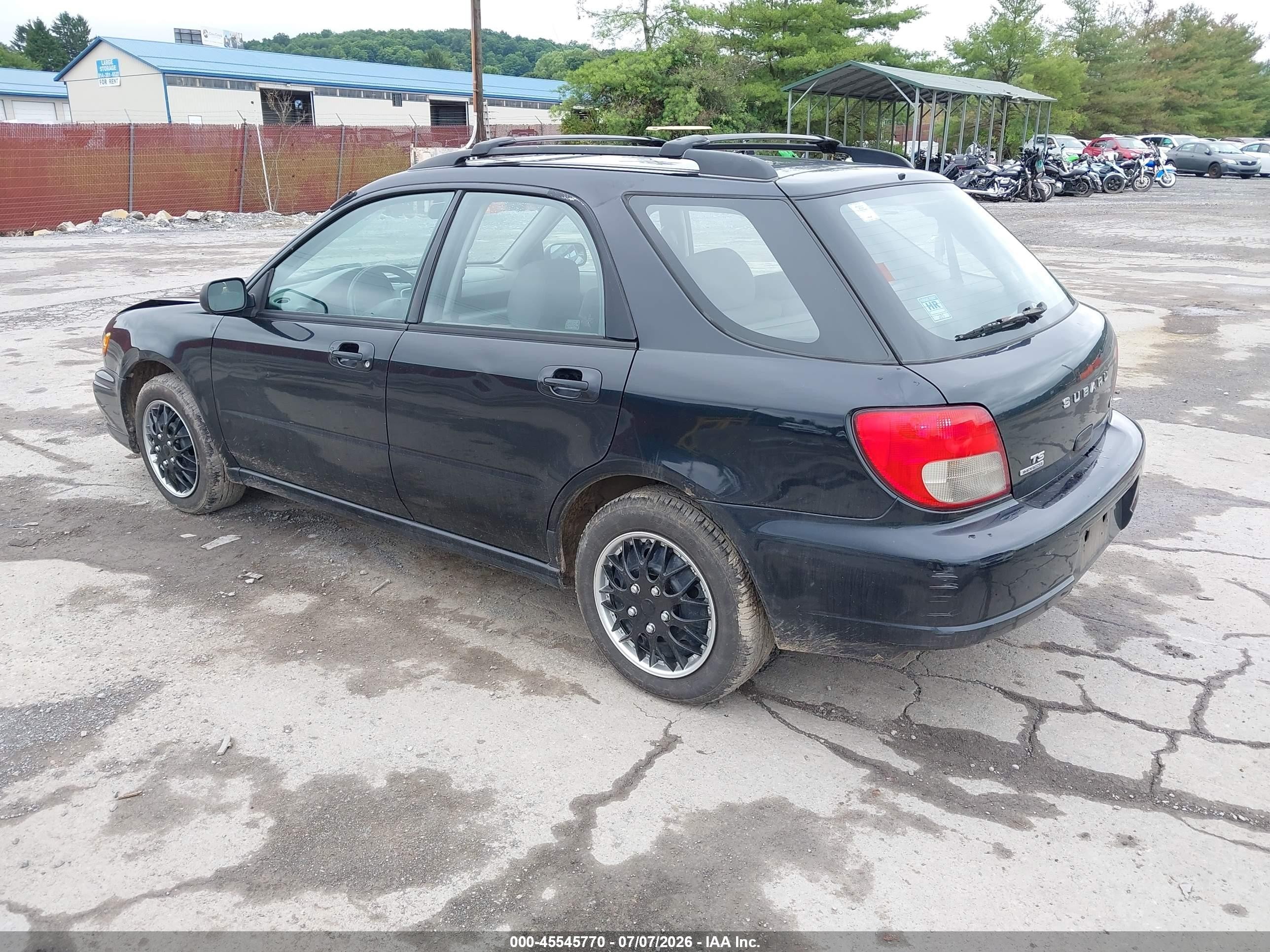 2002 Subaru Impreza 2.5ts Black vin: JF1GG65512G806432