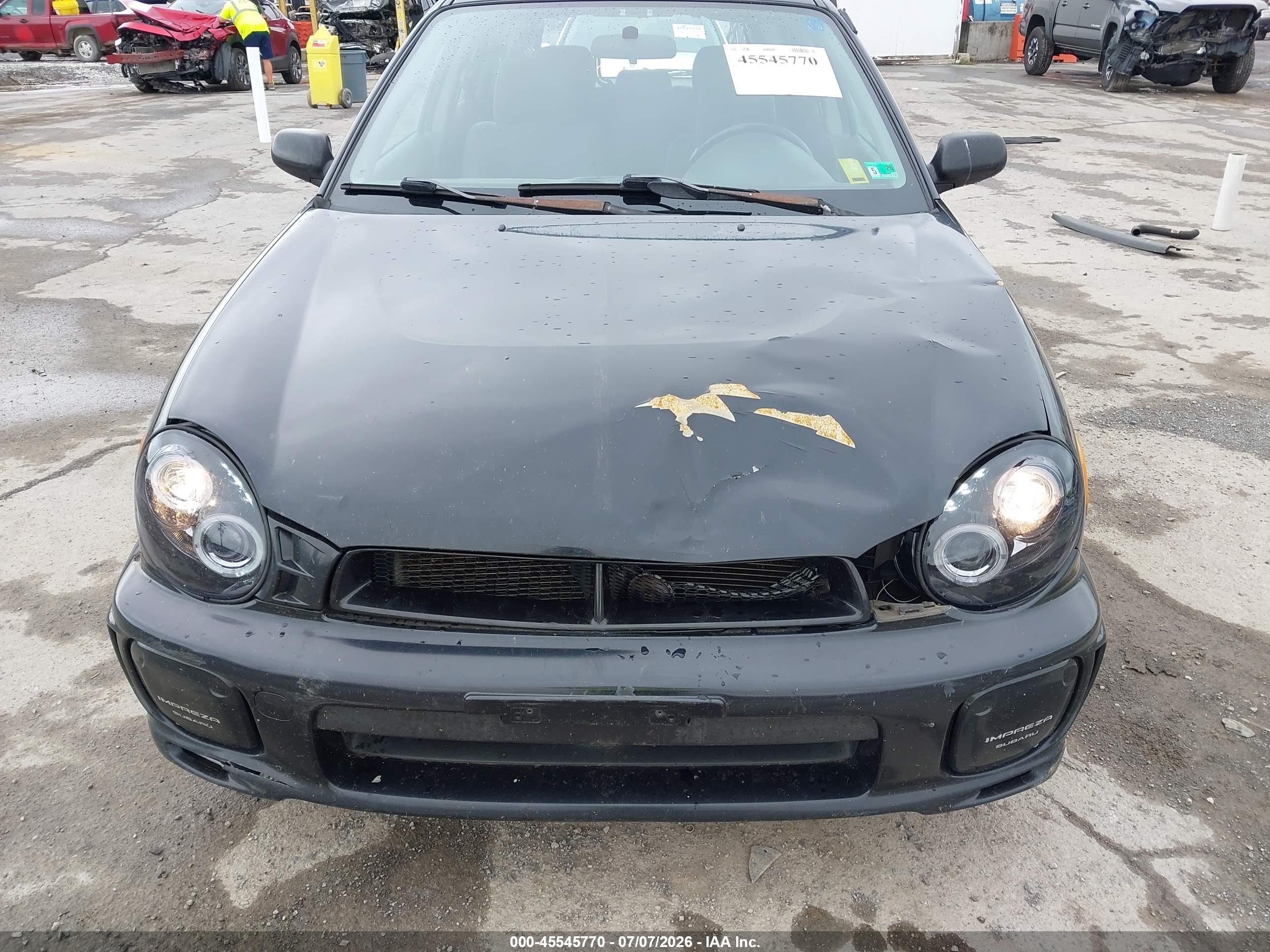 2002 Subaru Impreza 2.5ts Black vin: JF1GG65512G806432