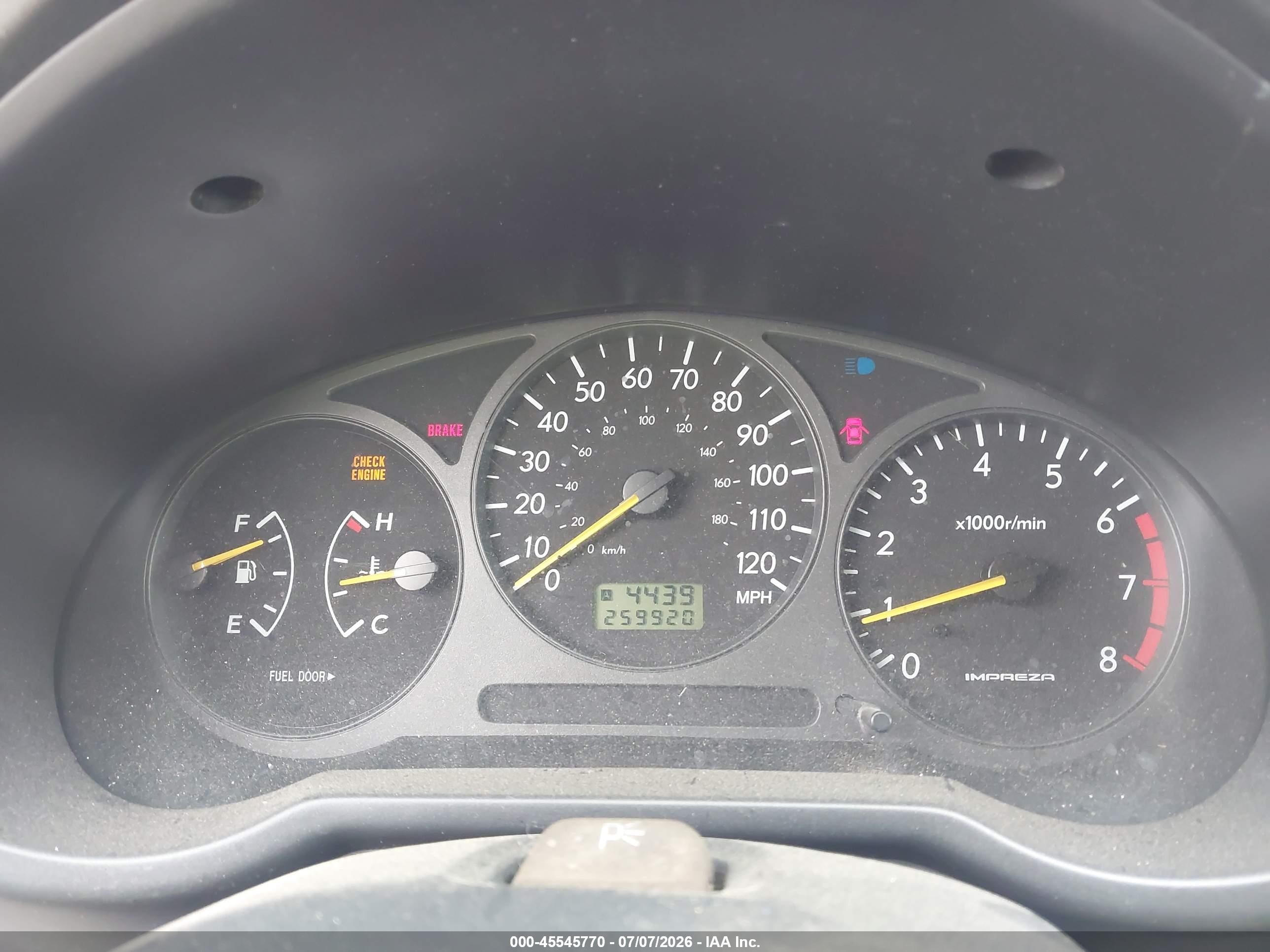 2002 Subaru Impreza 2.5ts Black vin: JF1GG65512G806432