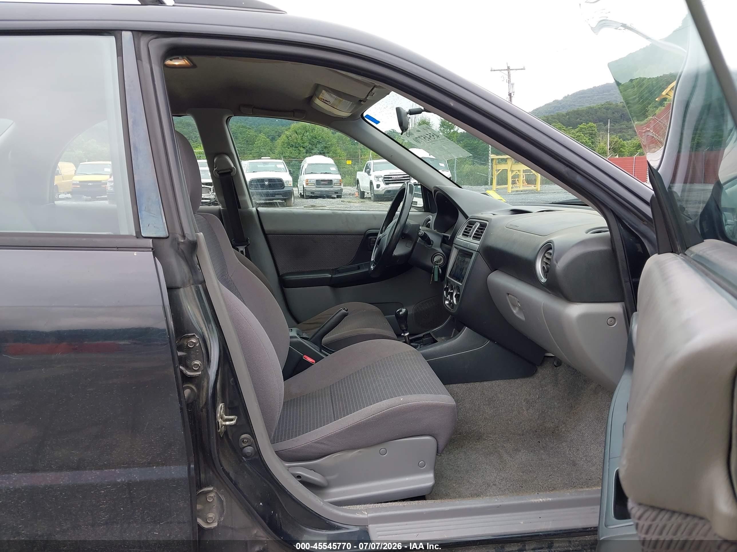 2002 Subaru Impreza 2.5ts Black vin: JF1GG65512G806432