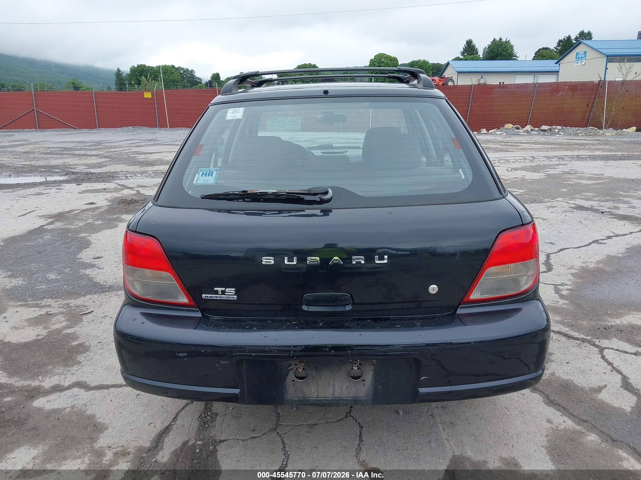 2002 Subaru Impreza 2.5ts Black vin: JF1GG65512G806432