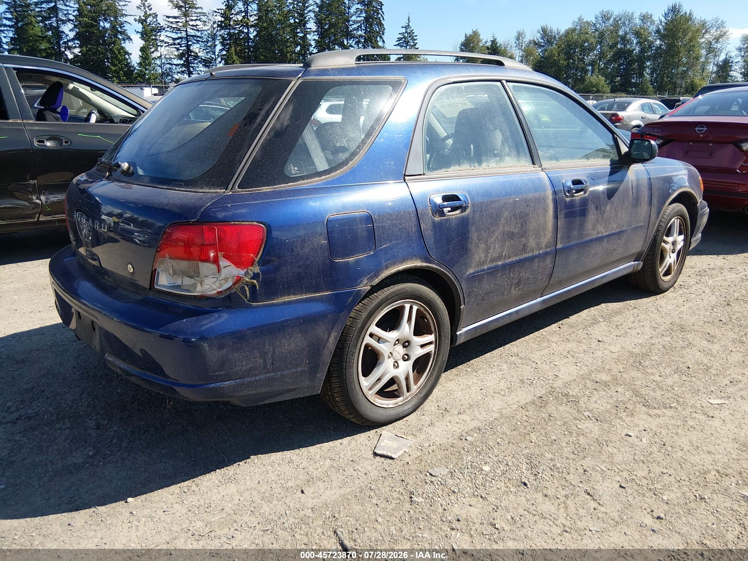 2003 Subaru Impreza 2.5ts Синий vin: JF1GG65513H802361
