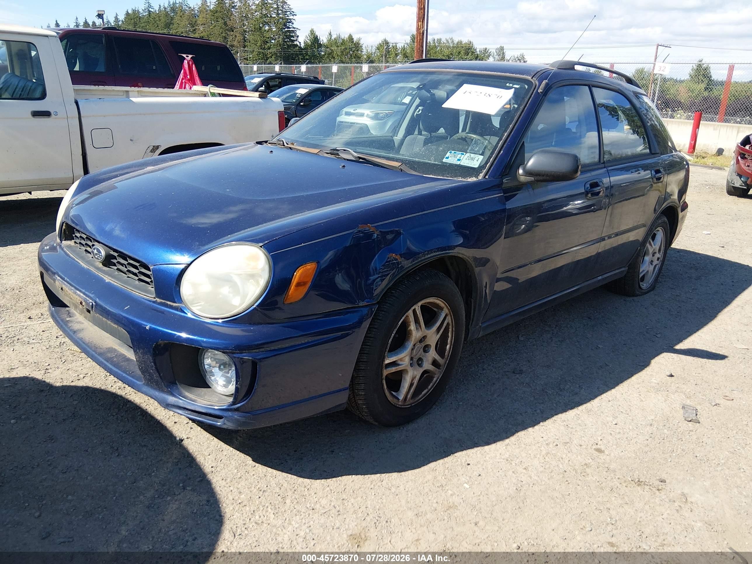 2003 Subaru Impreza 2.5ts Синий vin: JF1GG65513H802361