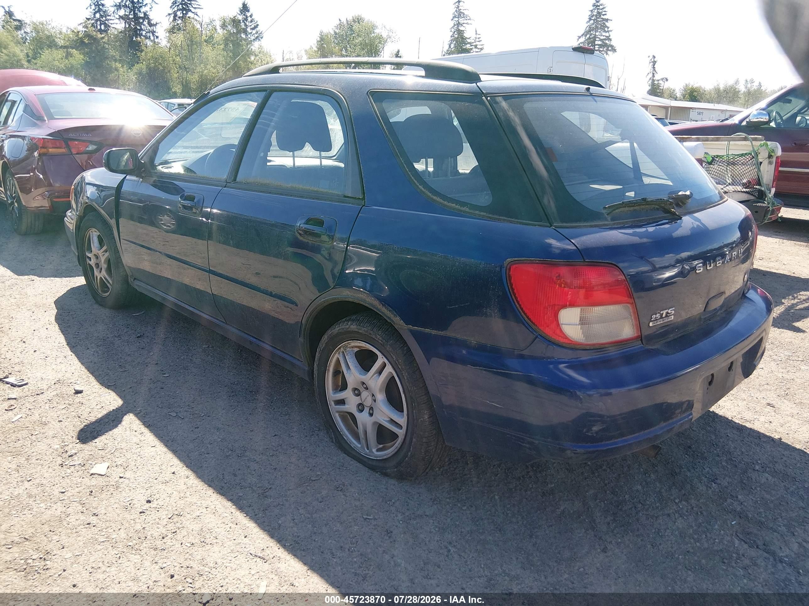 2003 Subaru Impreza 2.5ts Синий vin: JF1GG65513H802361