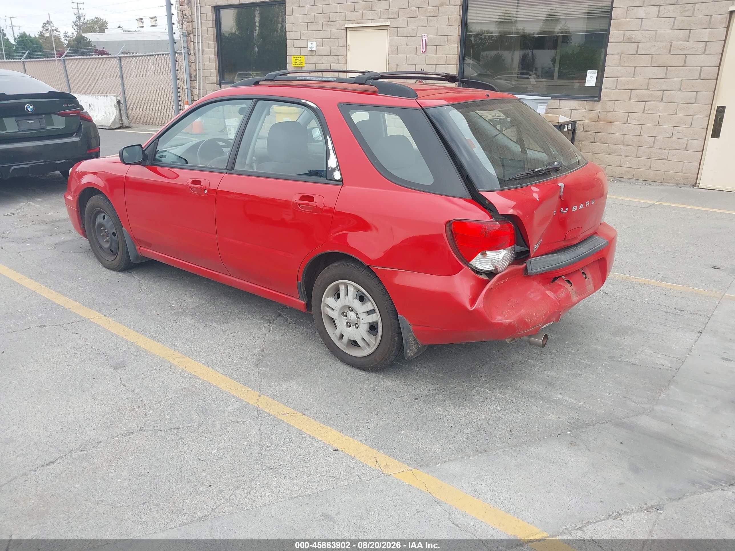 2004 Subaru Impreza 2.5ts Red vin: JF1GG65514H804662