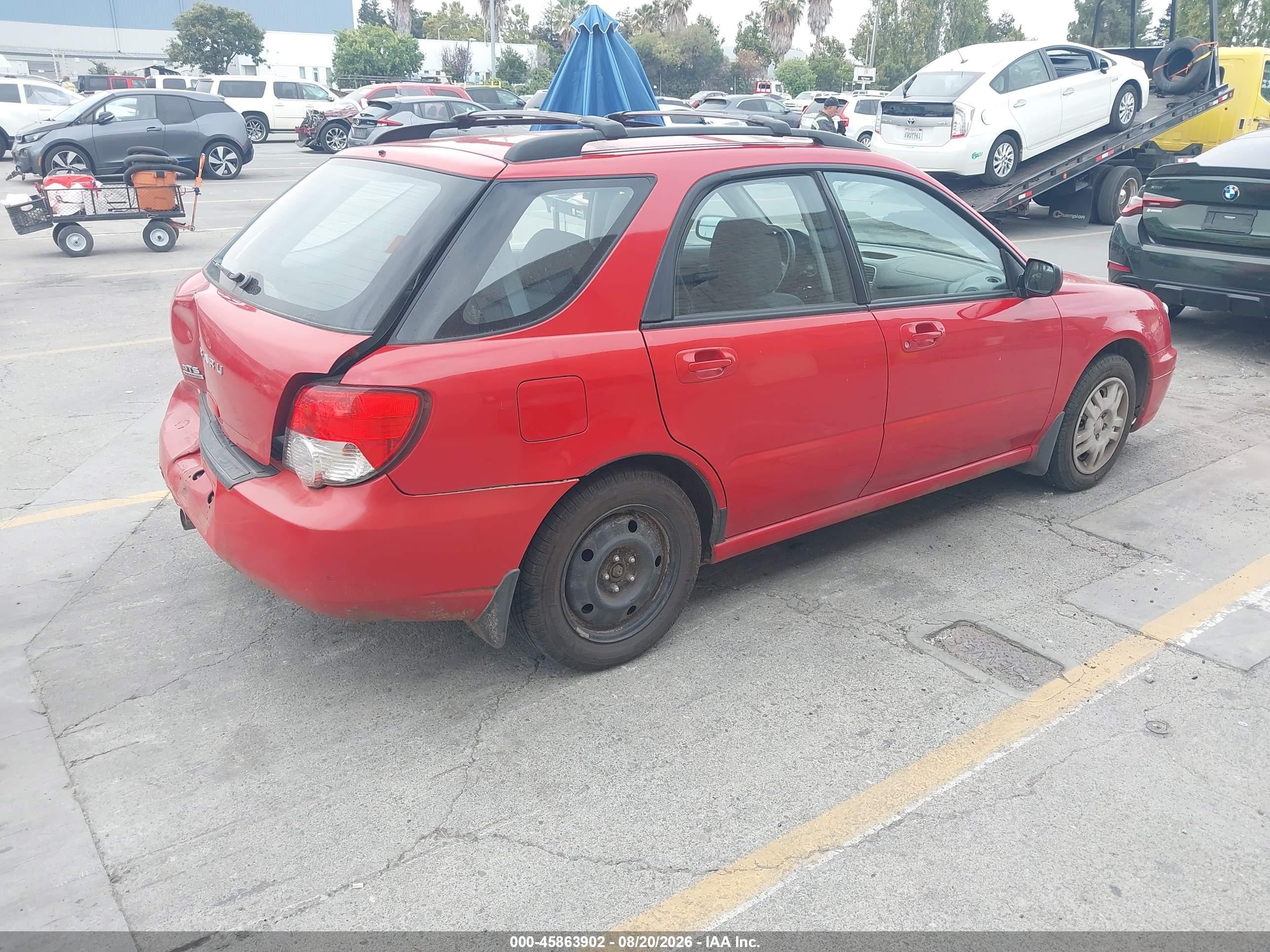 2004 Subaru Impreza 2.5ts Red vin: JF1GG65514H804662