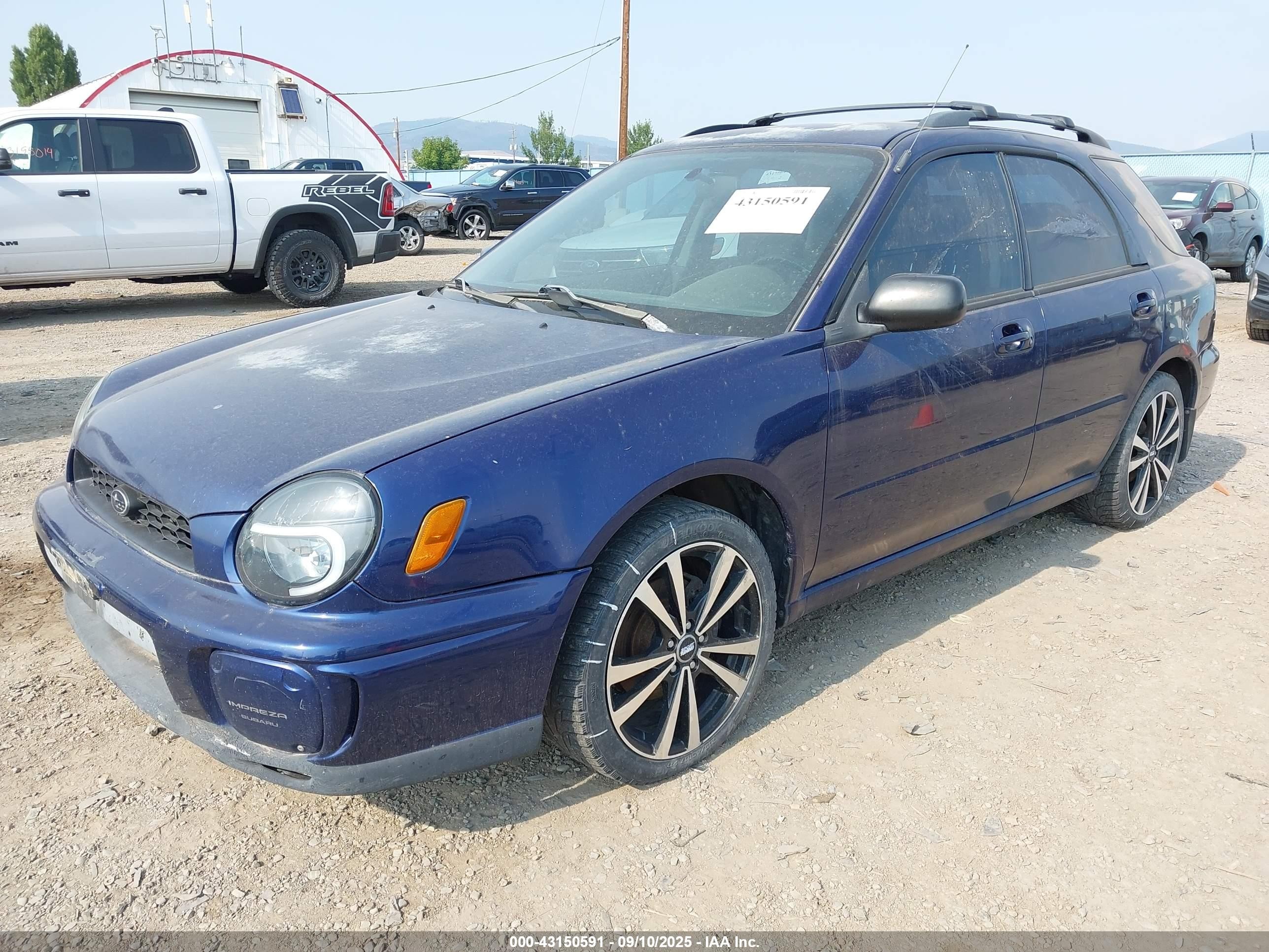 2003 Subaru Impreza 2.5ts Blue vin: JF1GG65533H808923