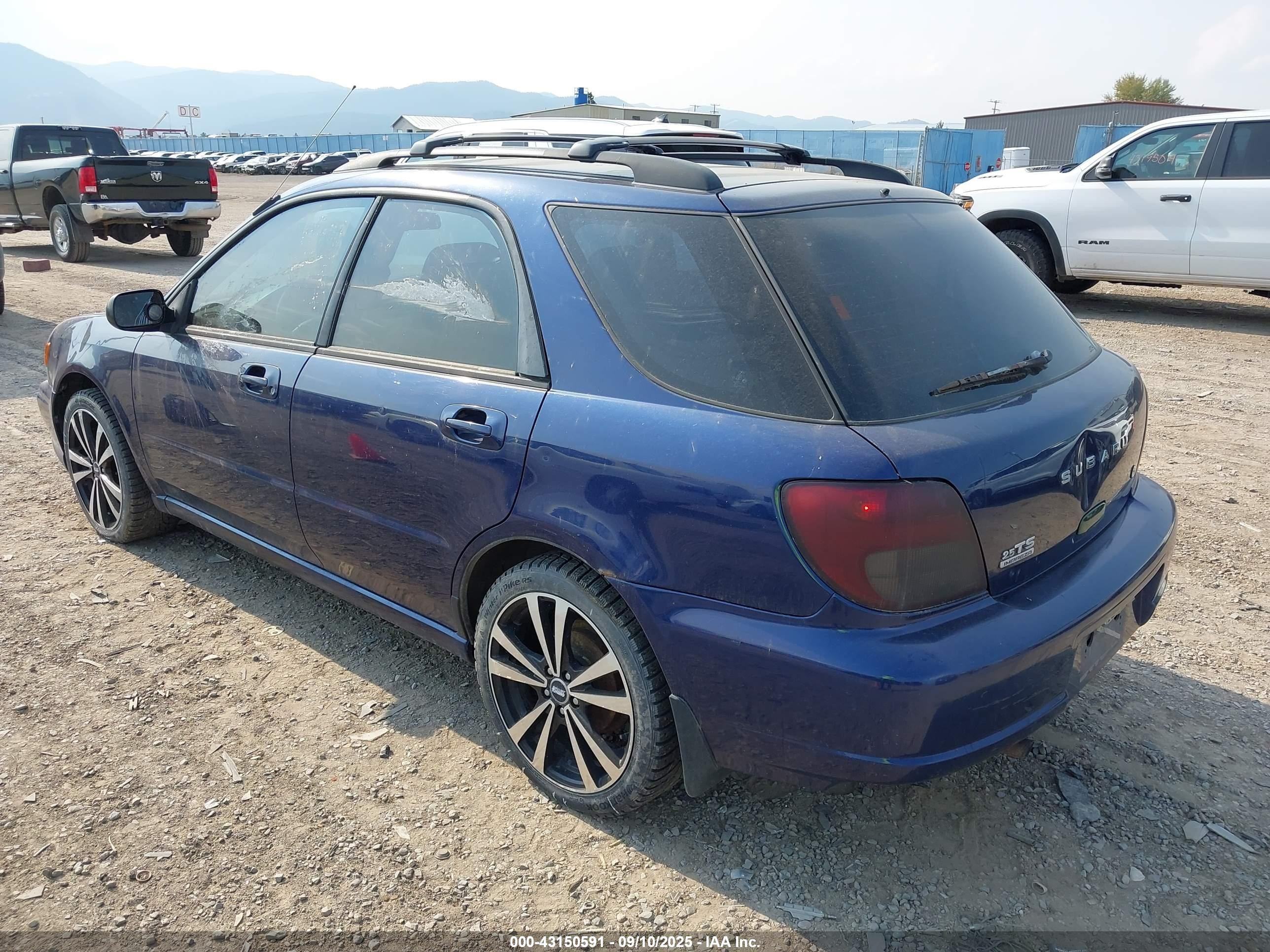 2003 Subaru Impreza 2.5ts Blue vin: JF1GG65533H808923