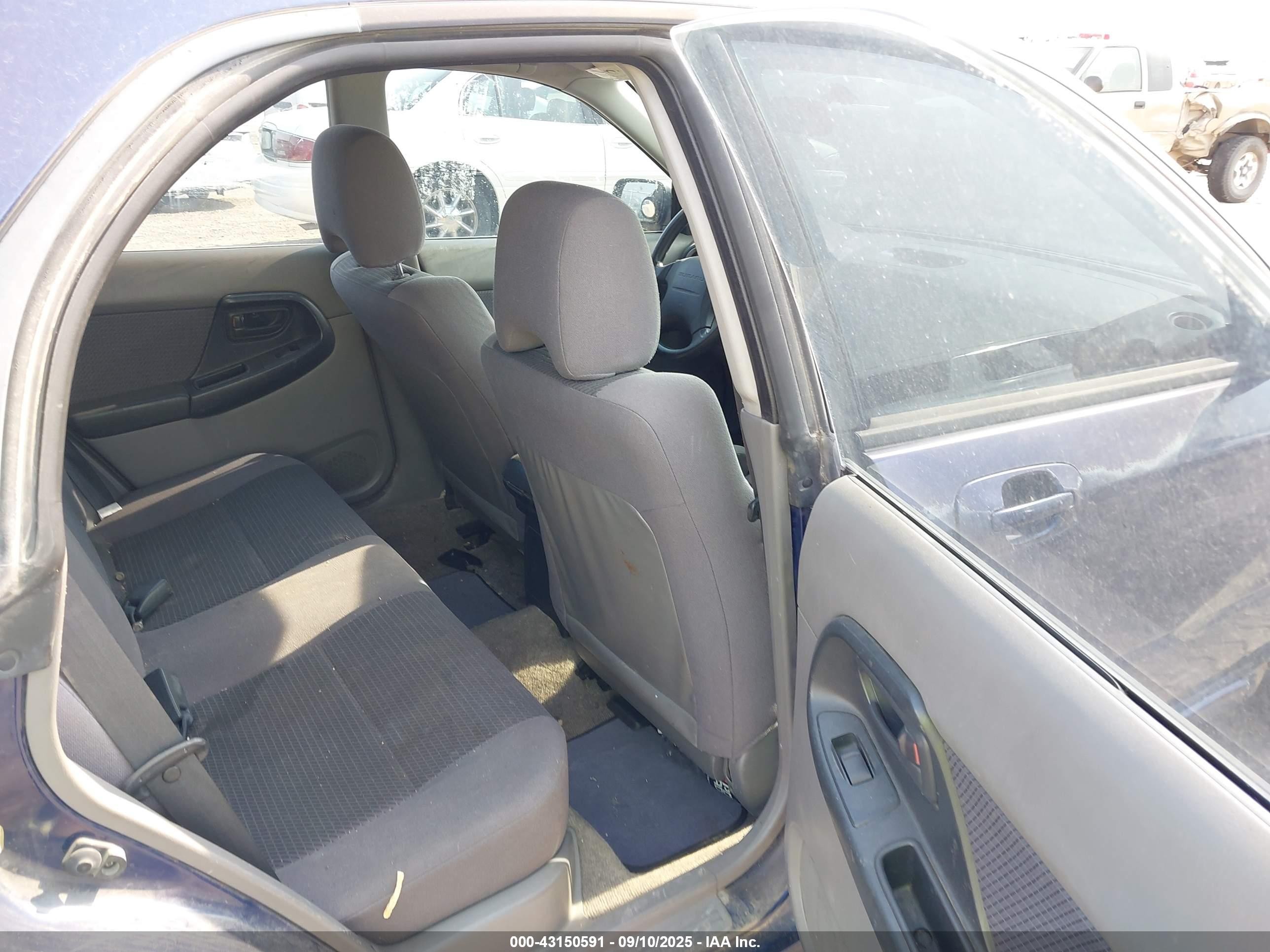 2003 Subaru Impreza 2.5ts Blue vin: JF1GG65533H808923