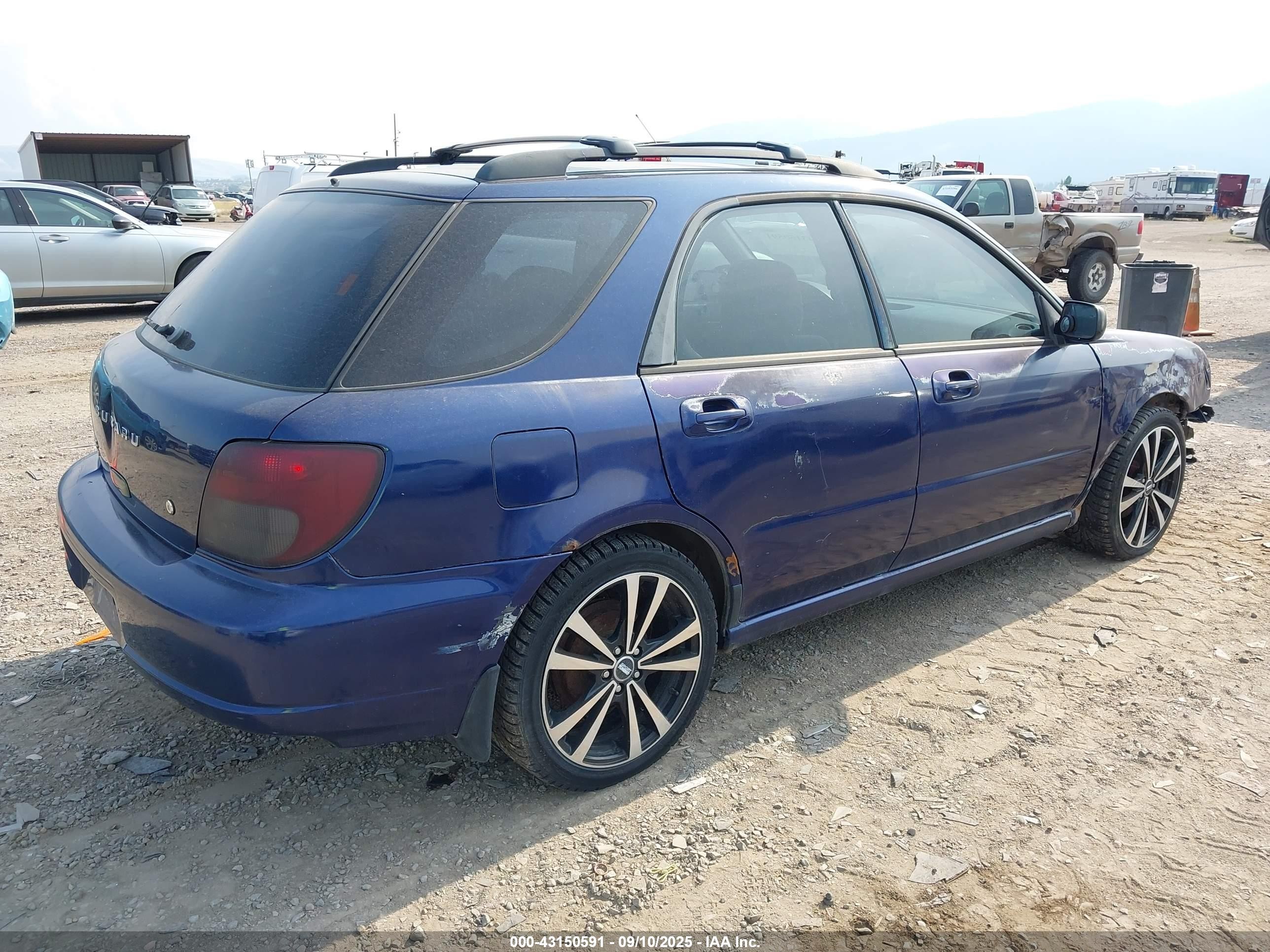 2003 Subaru Impreza 2.5ts Blue vin: JF1GG65533H808923