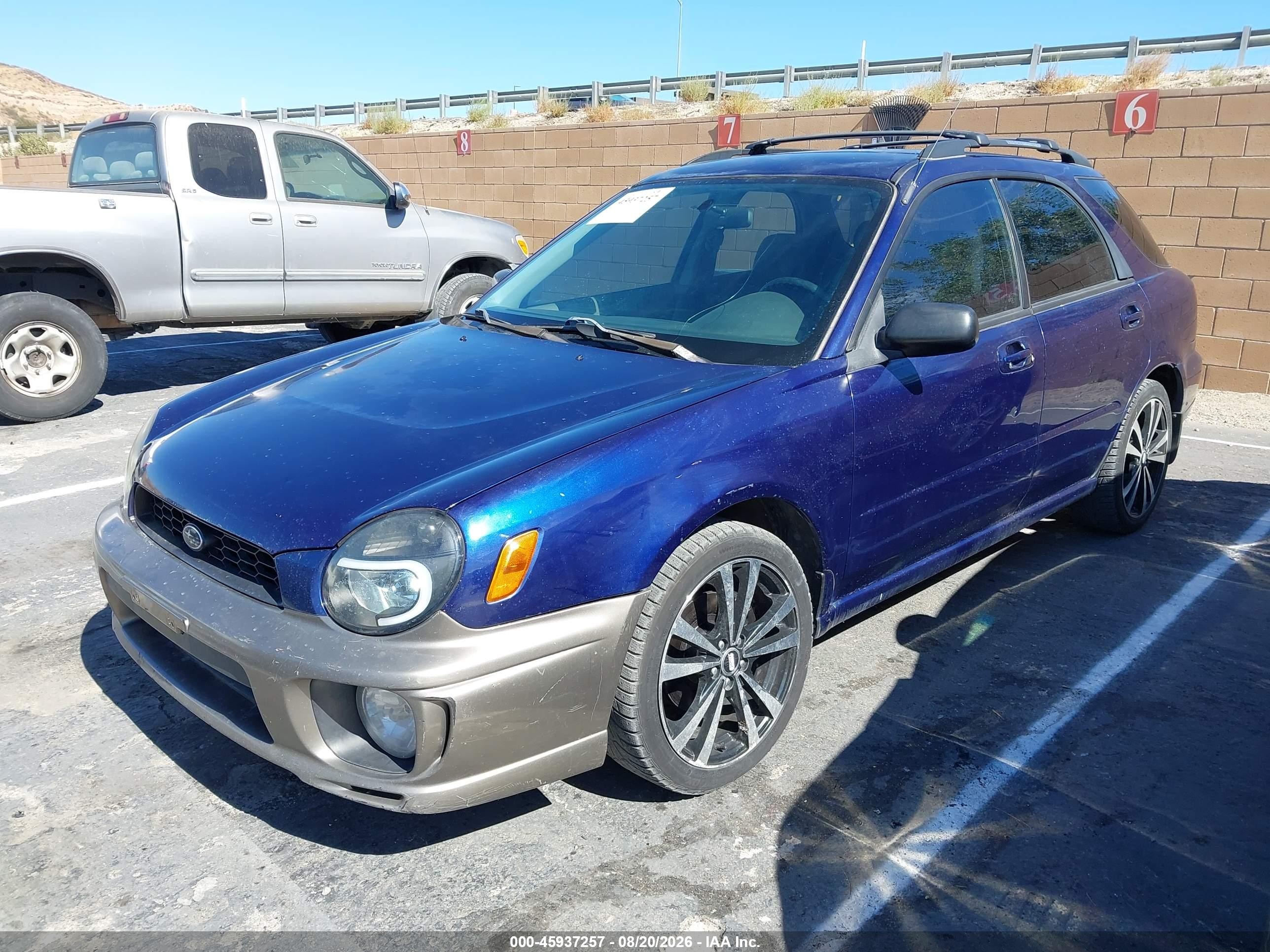 2003 Subaru Impreza 2.5ts Blue vin: JF1GG65533H808923