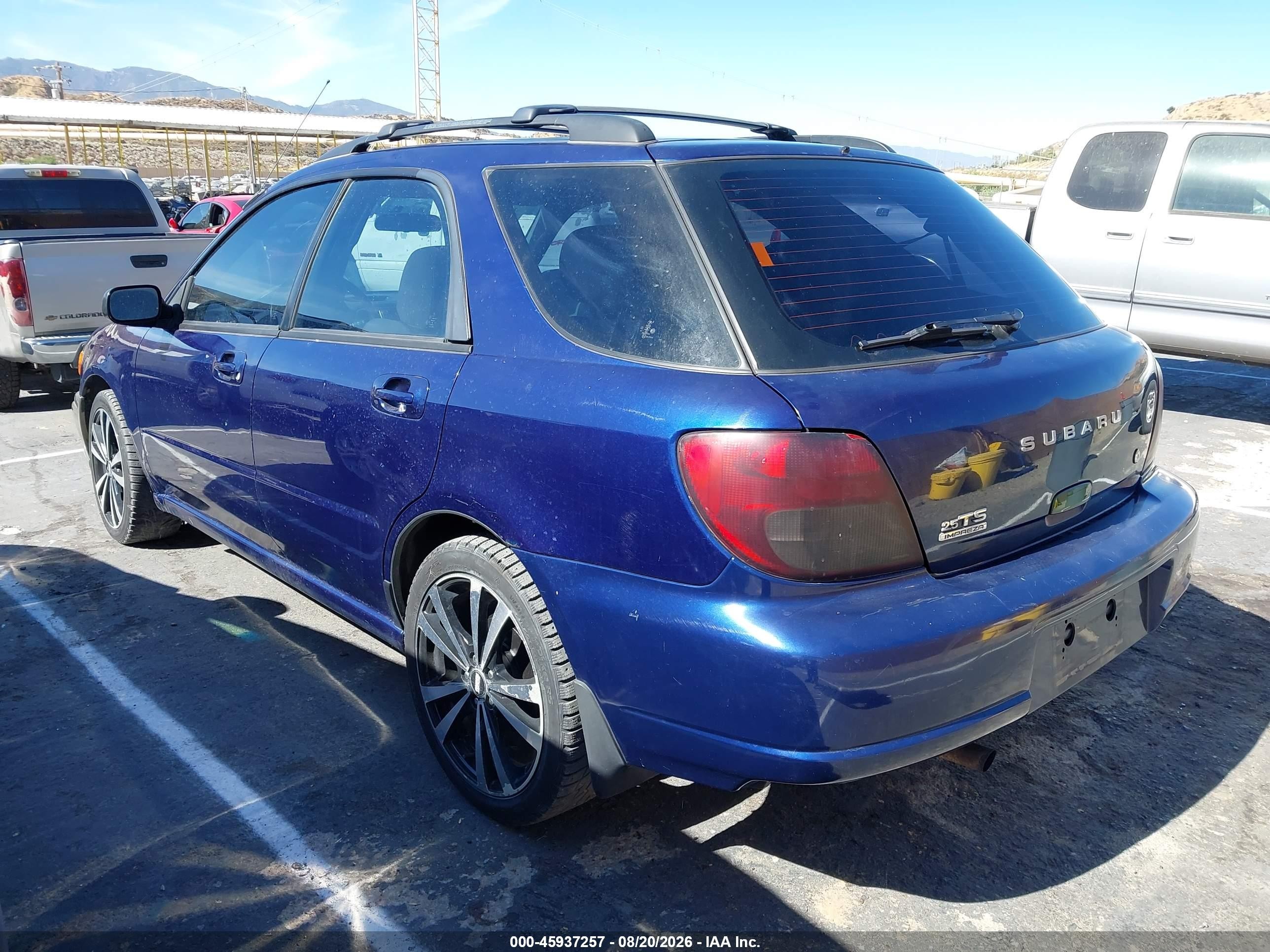 2003 Subaru Impreza 2.5ts Blue vin: JF1GG65533H808923