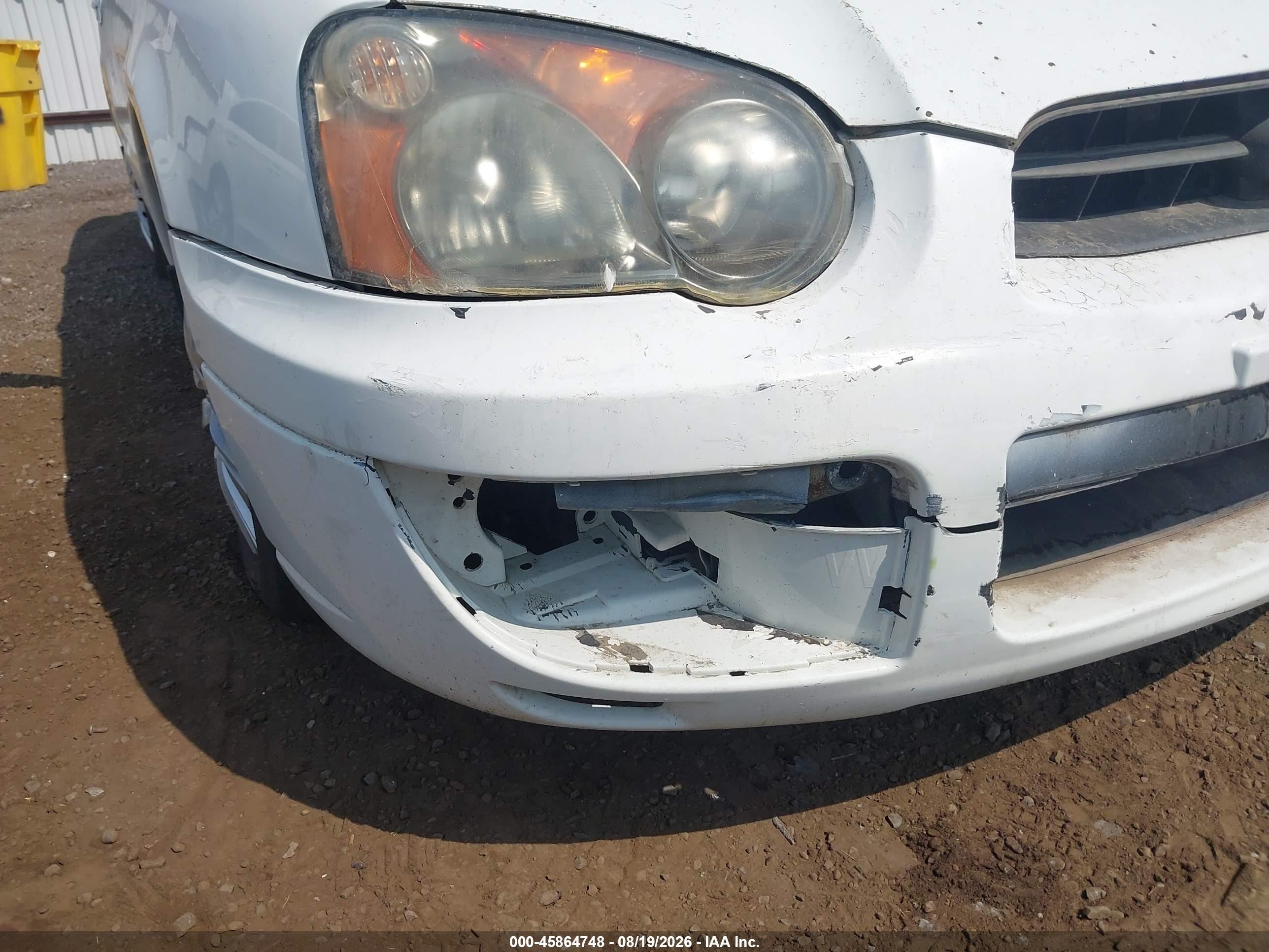 2004 Subaru Impreza 2.5ts White vin: JF1GG65594H803856