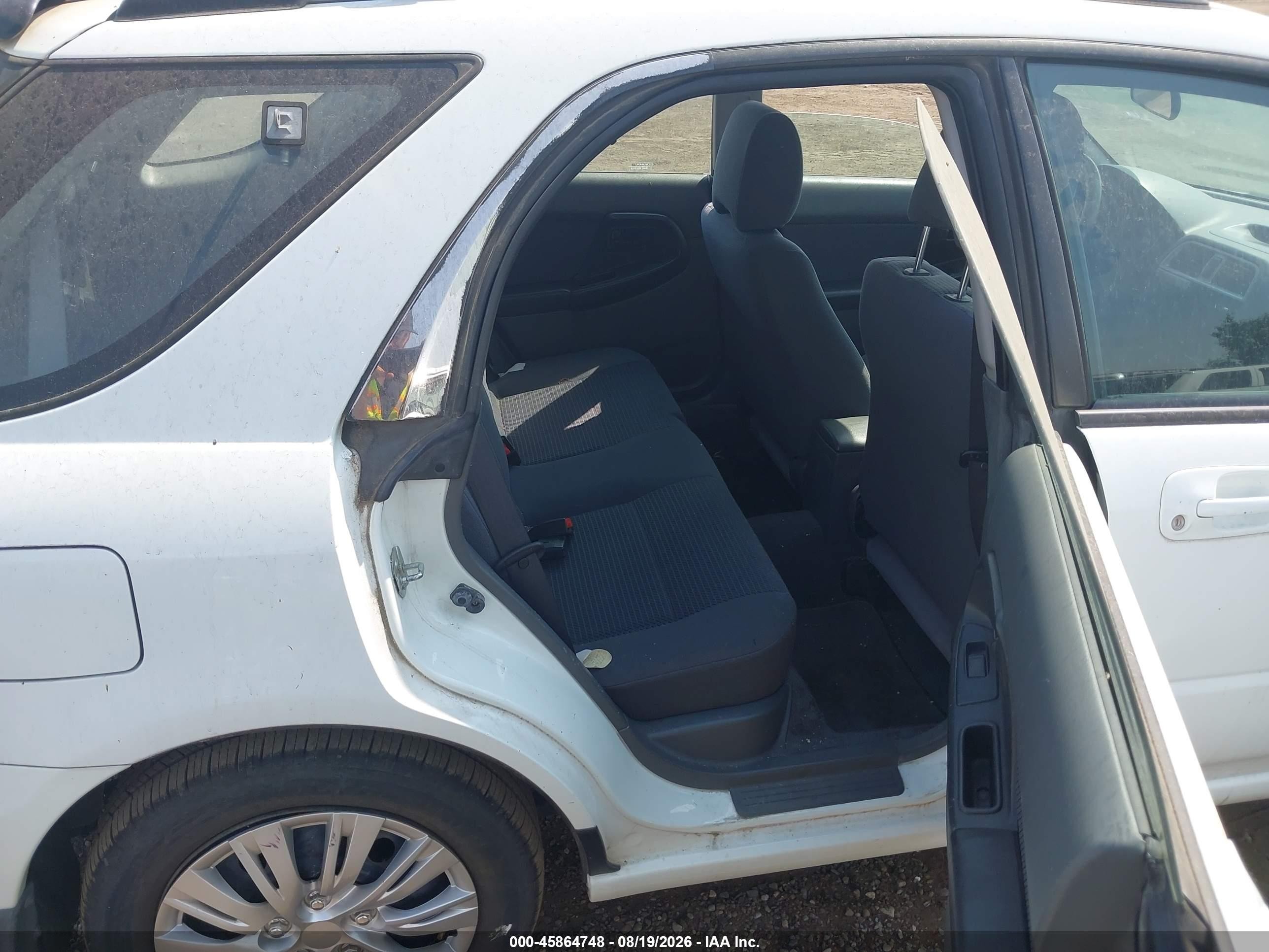 2004 Subaru Impreza 2.5ts White vin: JF1GG65594H803856