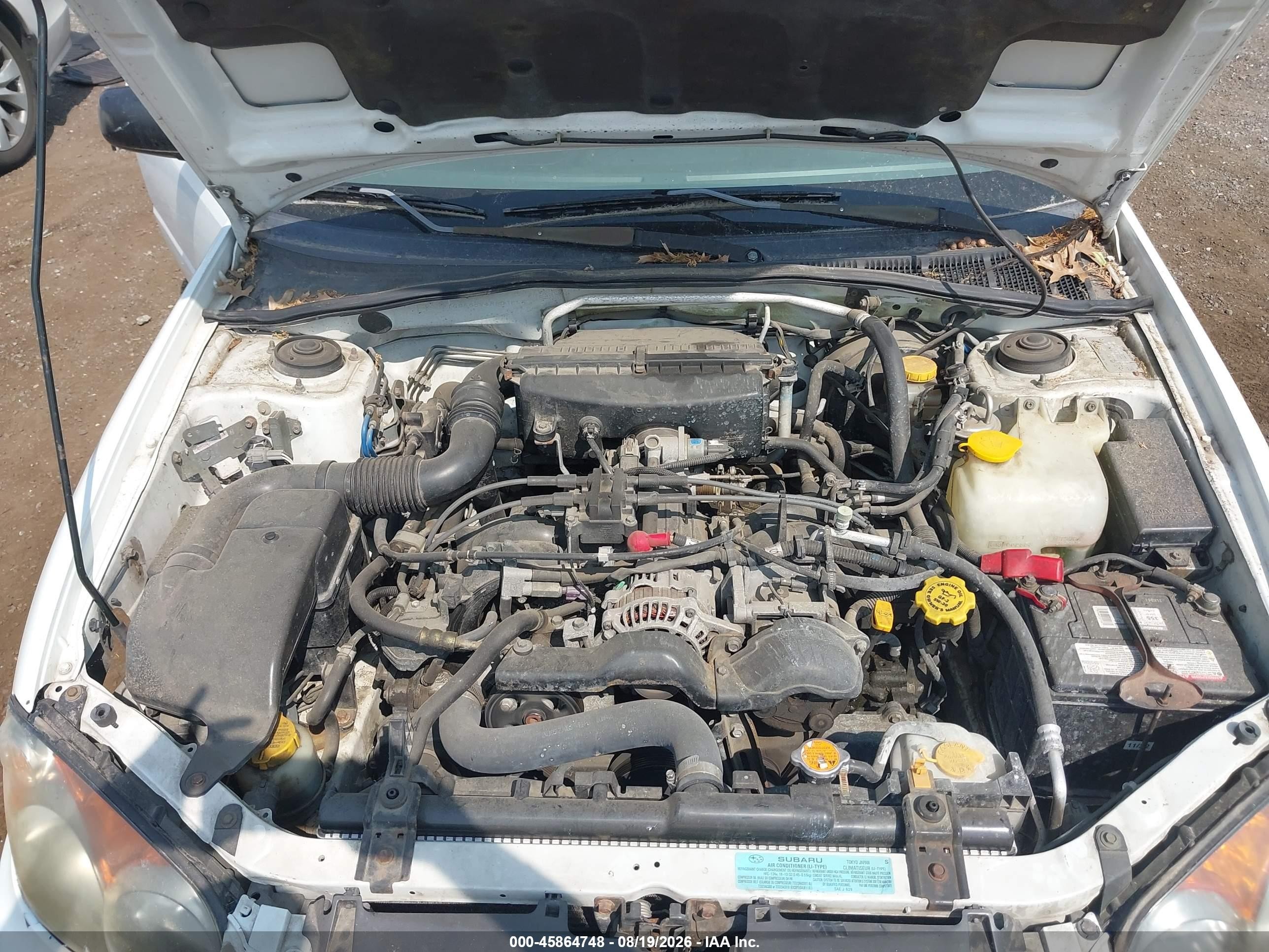 2004 Subaru Impreza 2.5ts White vin: JF1GG65594H803856