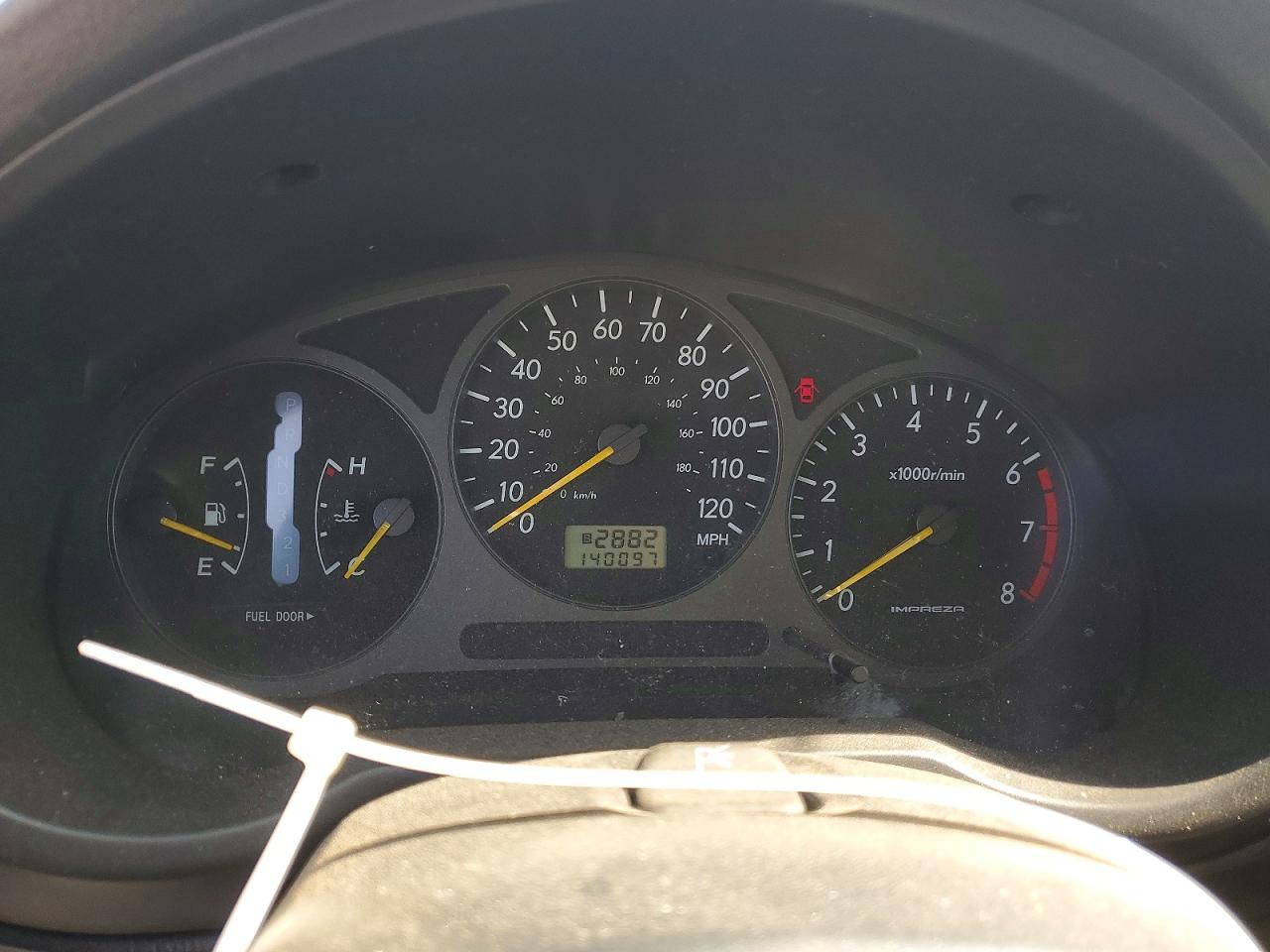 2002 Subaru Impreza Ts White vin: JF1GG655X2H824891
