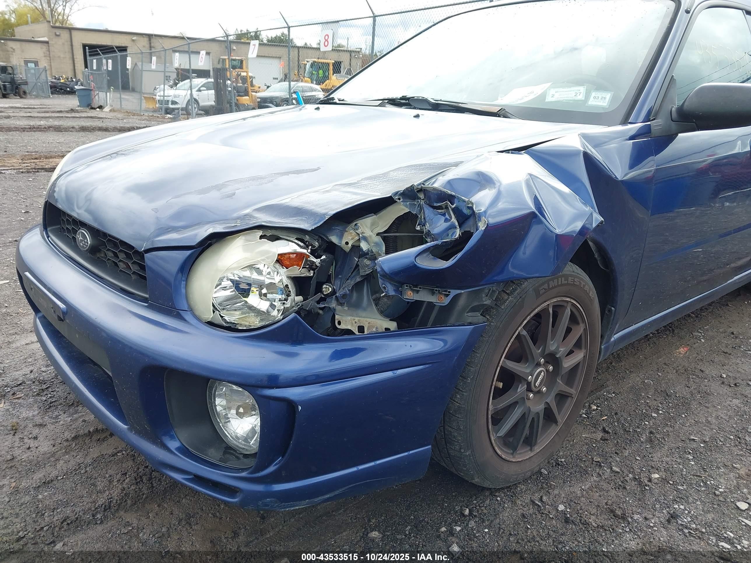 2003 Subaru Impreza 2.5ts Blue vin: JF1GG655X3H806330