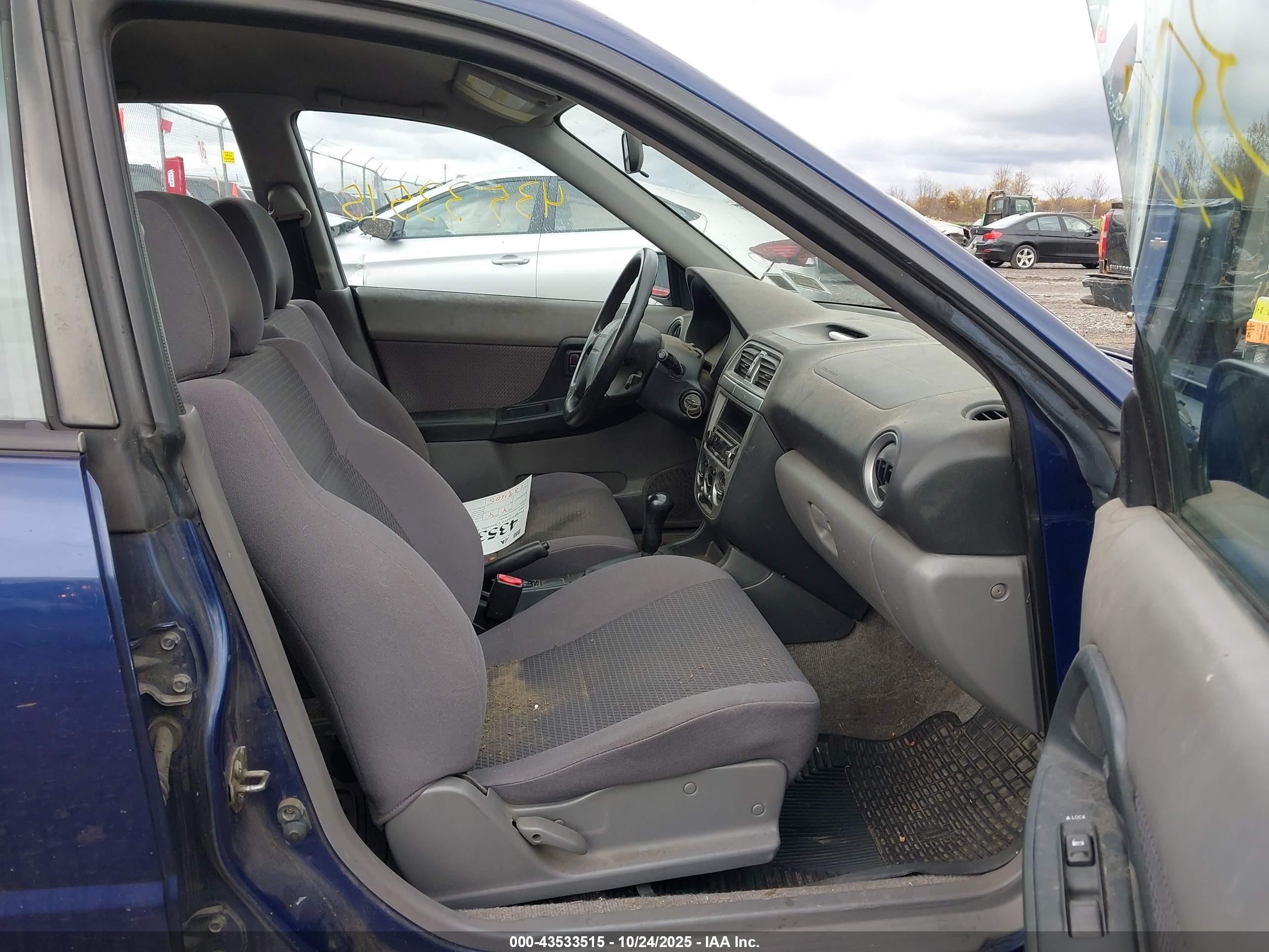 2003 Subaru Impreza 2.5ts Blue vin: JF1GG655X3H806330